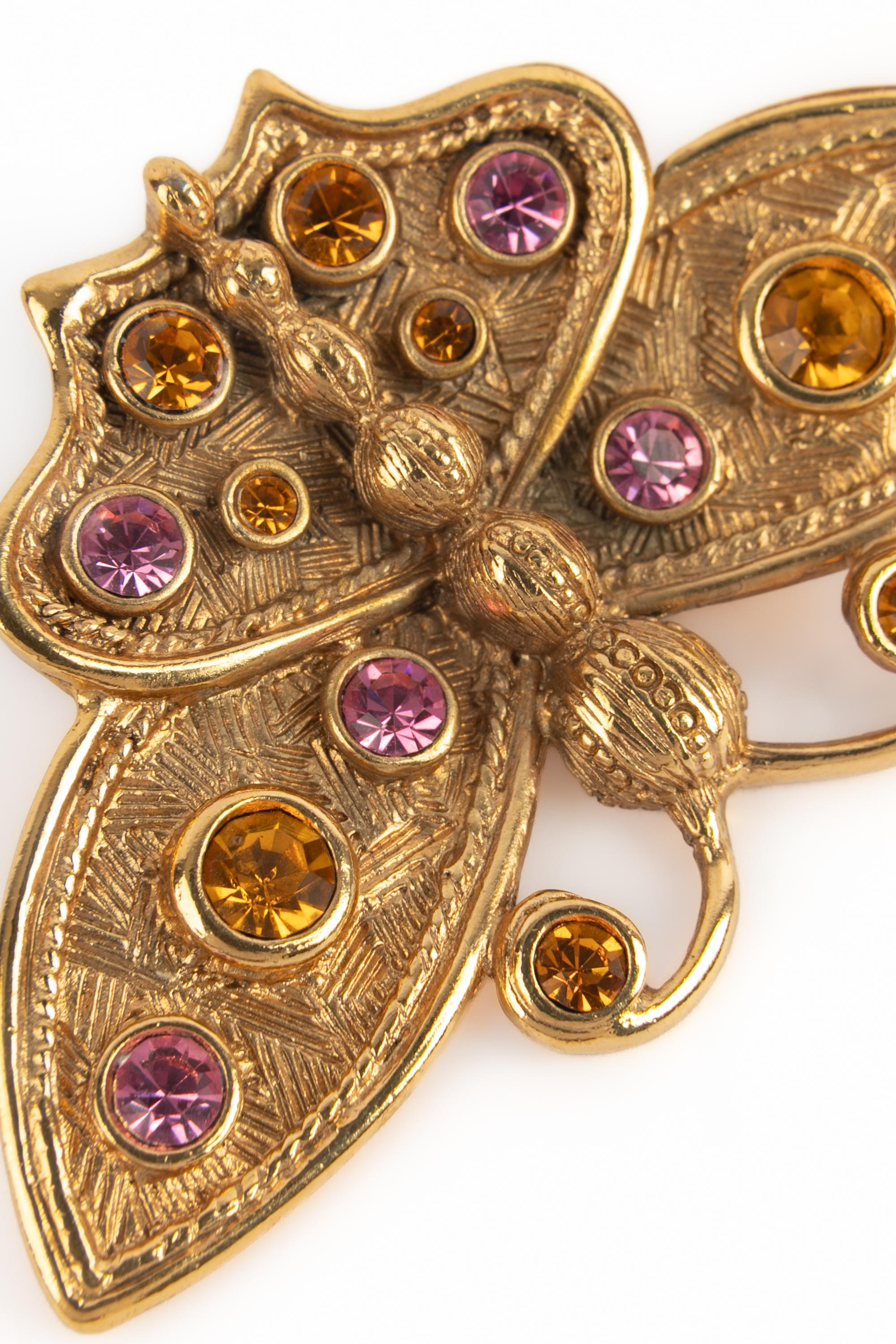 Orecchini a farfalla Dior in vendita 1