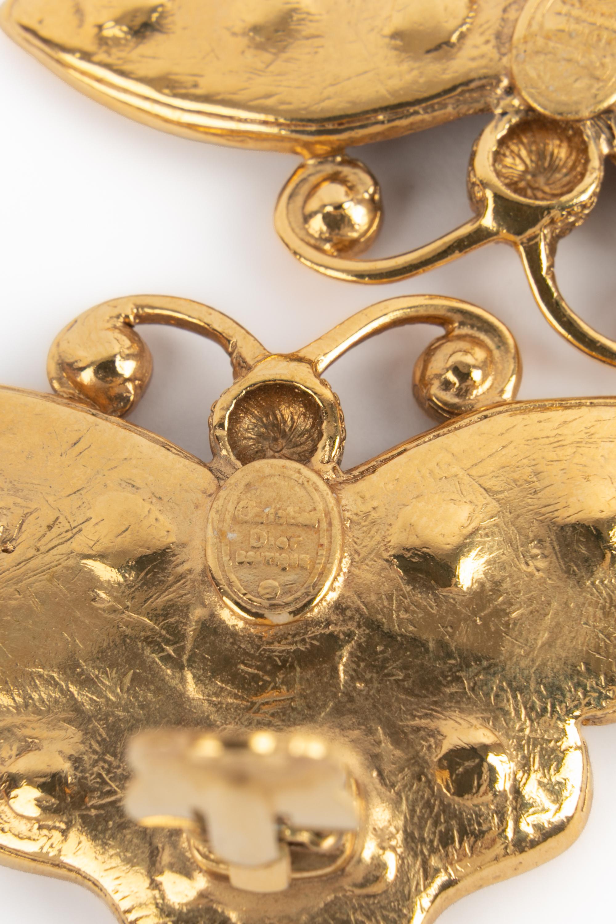 Orecchini a farfalla Dior in vendita 2