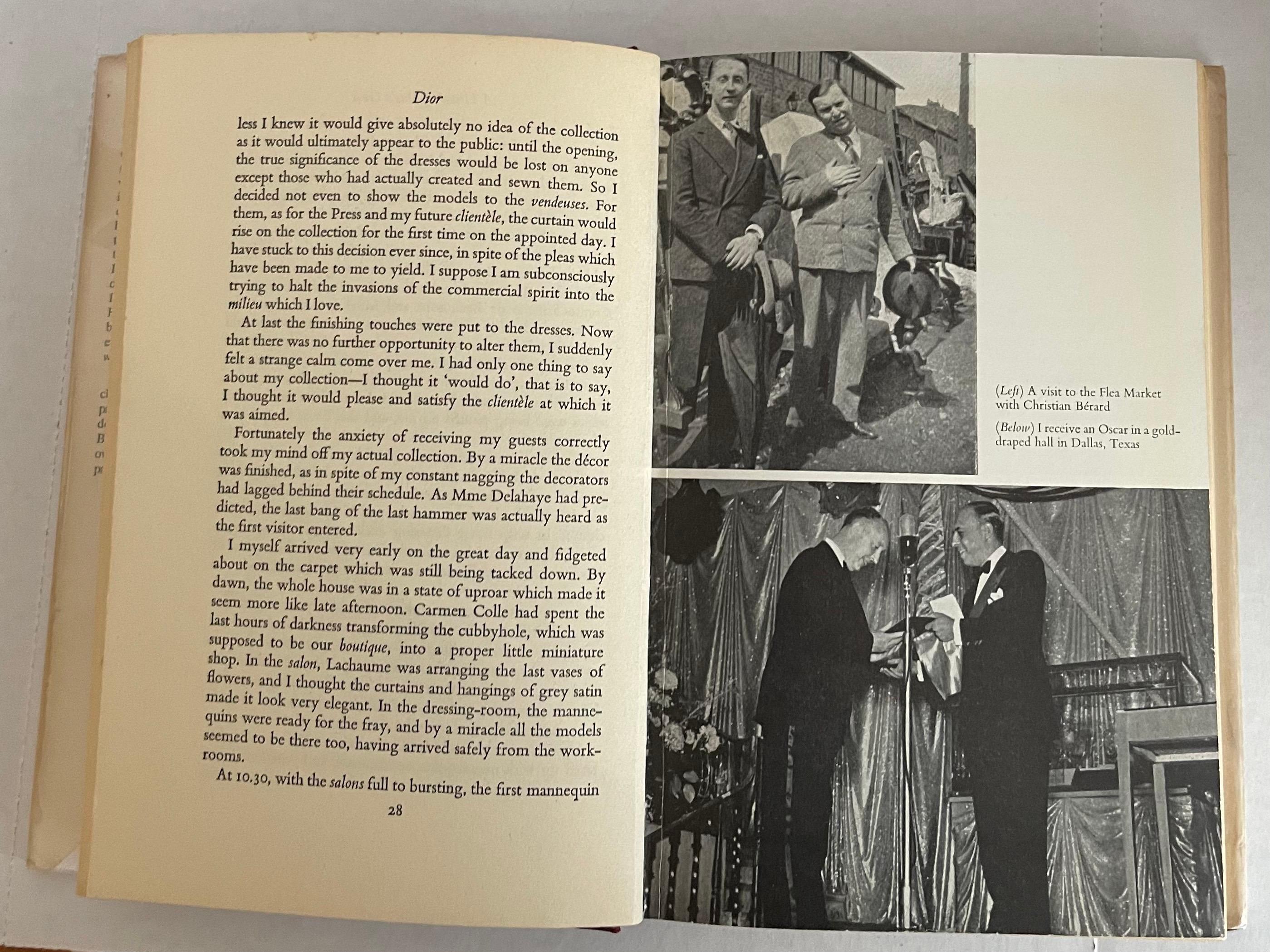Paper Dior by Dior the Autobiography of Christian Dior 1957 English Ed. For Sale
