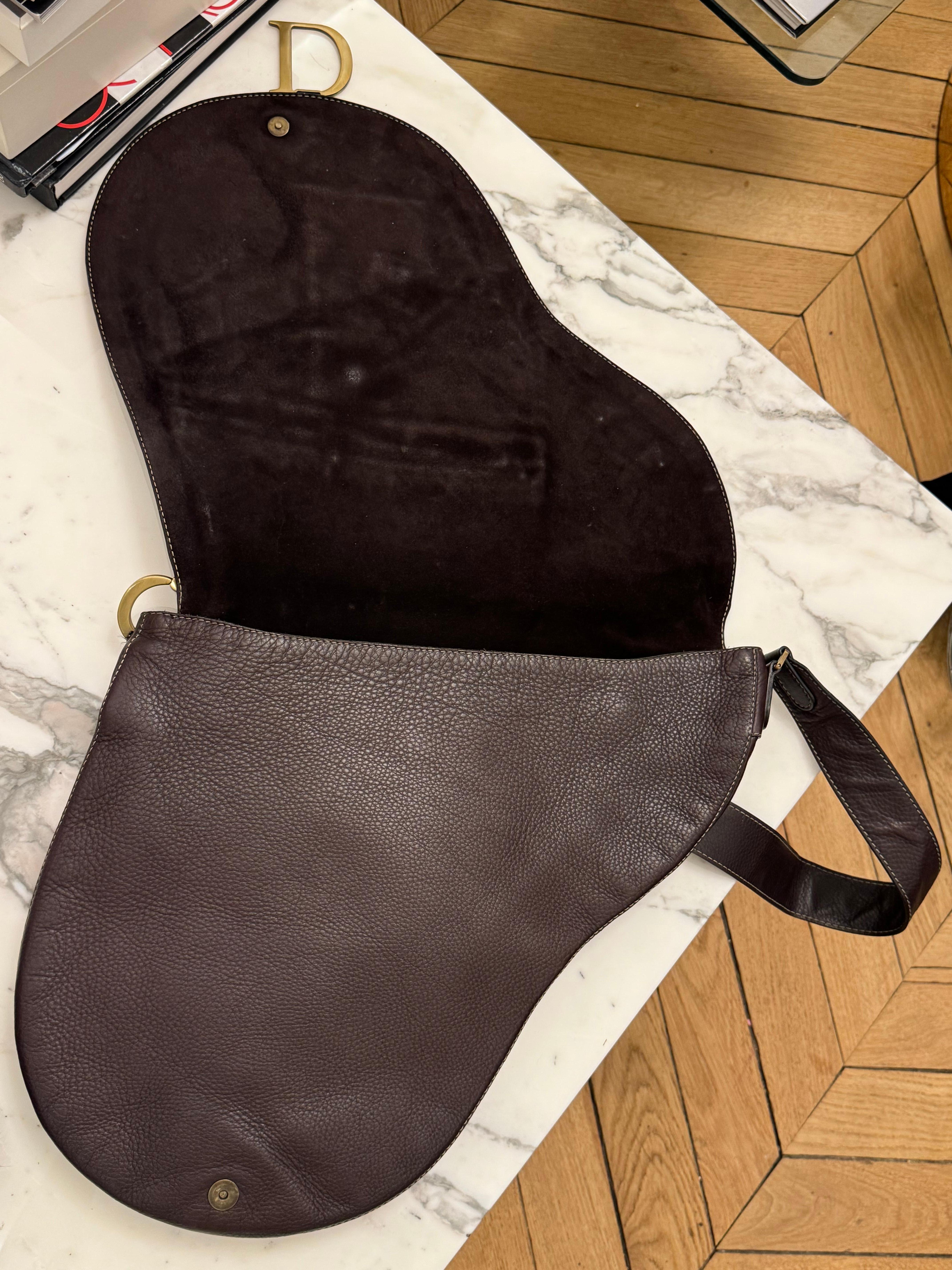 Dior by Galliano 2002 Baudrier Saddle calfskin bag 5