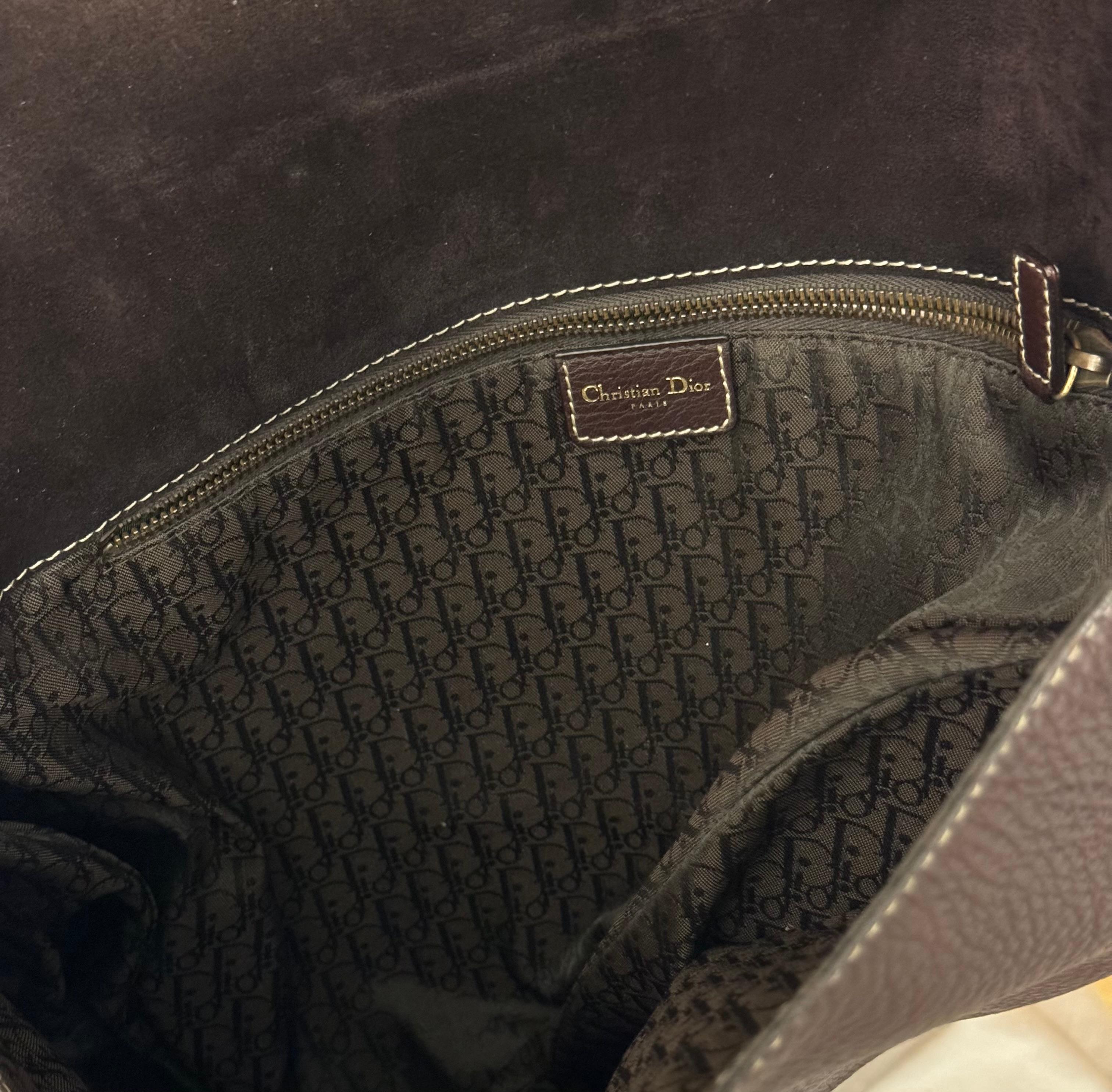 Dior by Galliano 2002 Baudrier Saddle calfskin bag 6