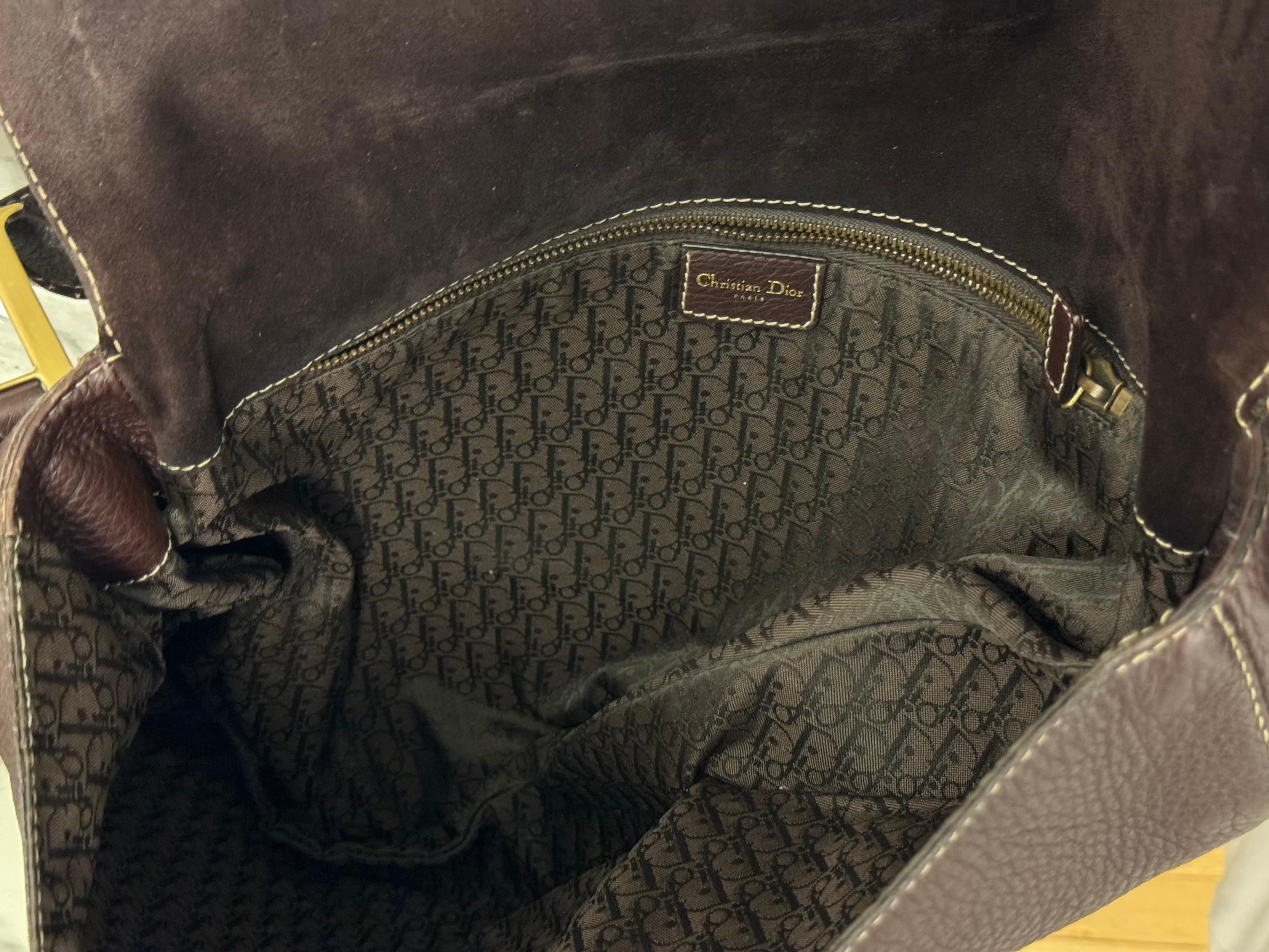 Dior by Galliano 2002 Baudrier Saddle calfskin bag 7