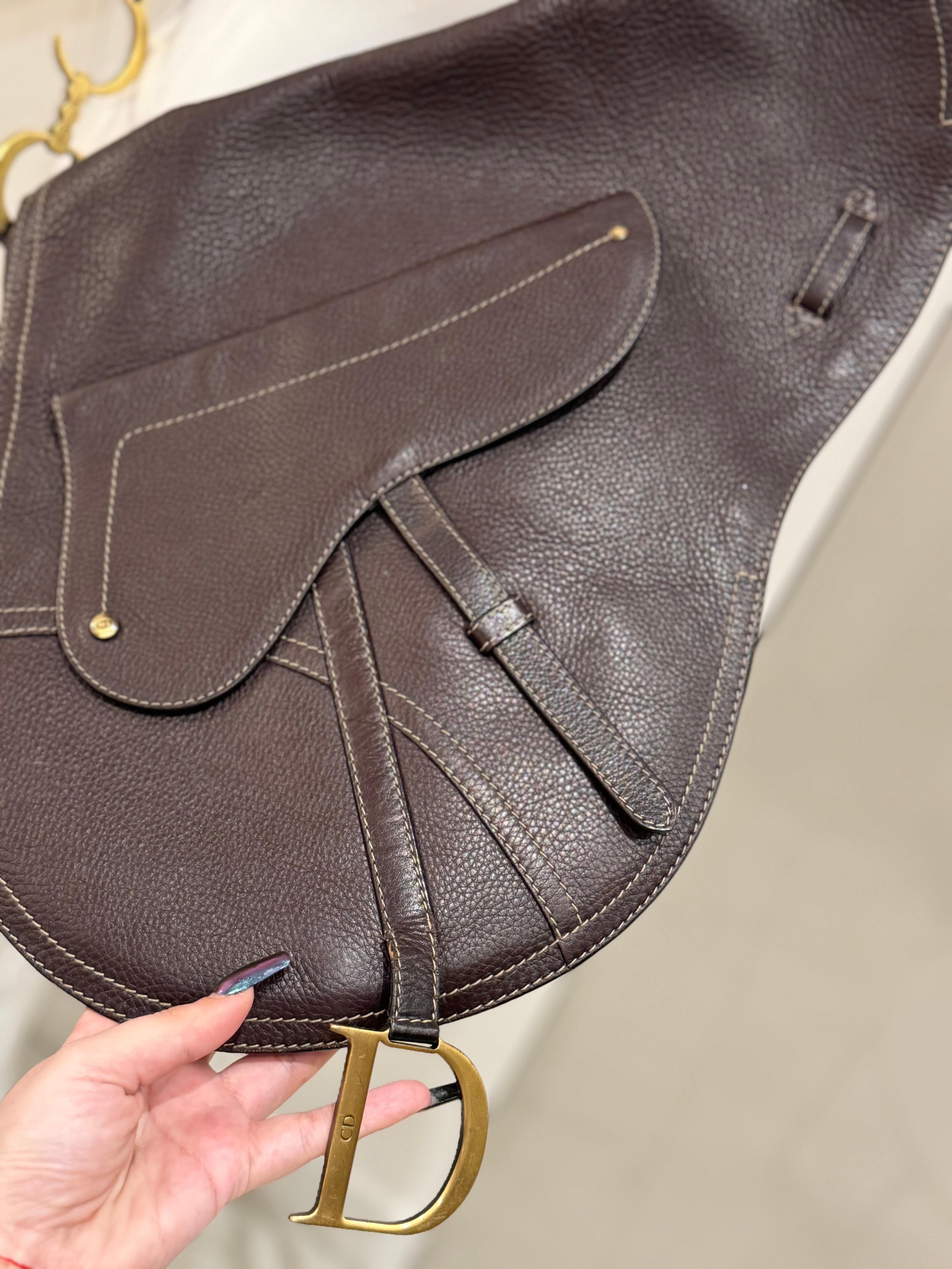 Women's or Men's Dior by Galliano 2002 Baudrier Saddle calfskin bag