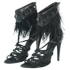 Dior by Galliano 2011 talons à plumes taille 40