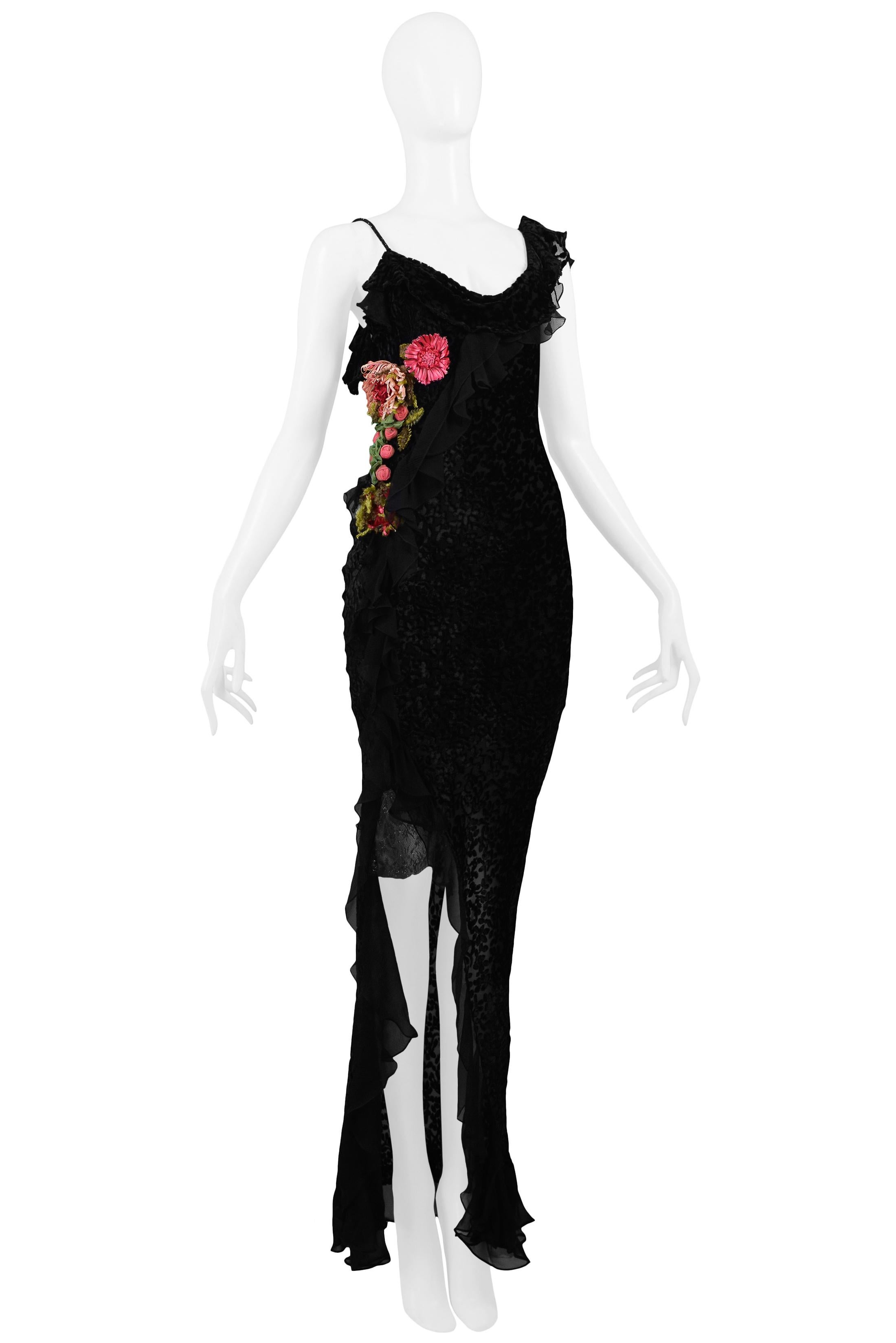black velvet dior gown