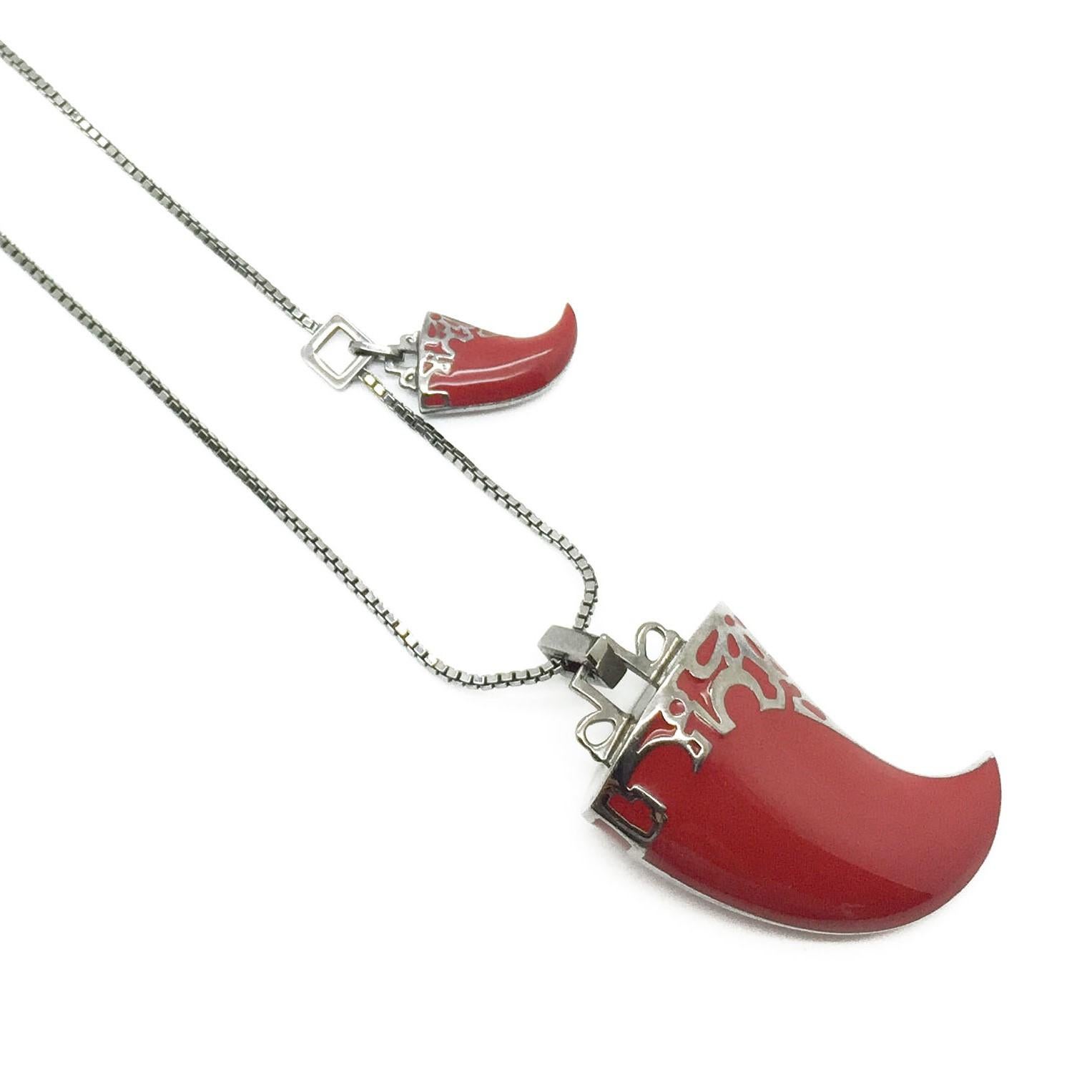 dior red necklace