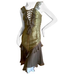 Dior by Galliano Corset Lace Cocktail Dress