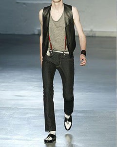 Dior by Hedi Slimane S/S 2006 Gothic B/W Mocassins