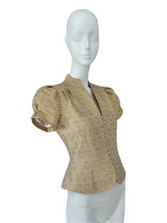 DIOR by JOHN GALLIANO 1998 chaqueta blazer dorada vintage