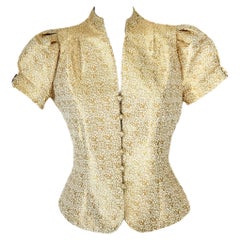 DIOR by JOHN GALLIANO 1998 vintage gold blazer jacket
