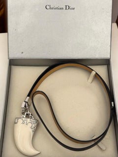 Dior by John Galliano 2003 collection oversized shark teeth necklace/ belt