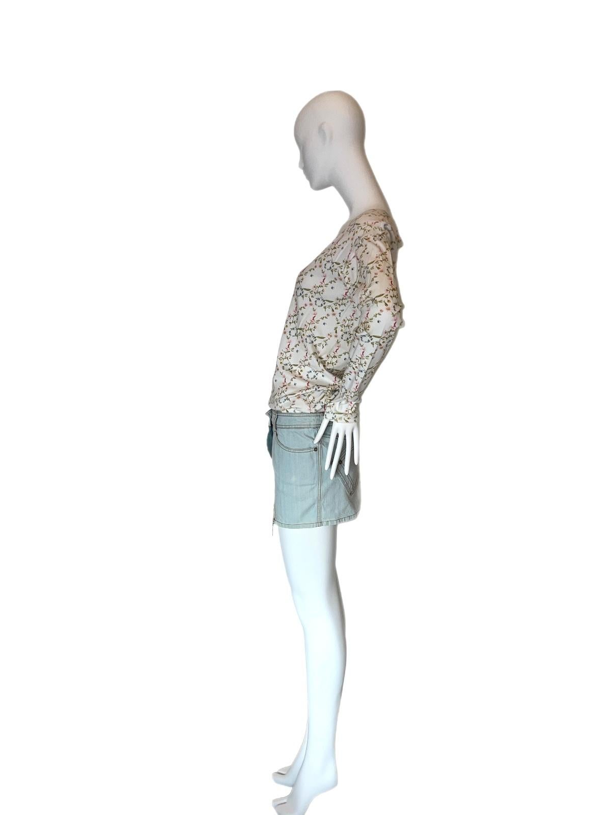 DIOR by JOHN GALLIANO 2005 runway vintage mini dress In Excellent Condition For Sale In Leonardo, NJ