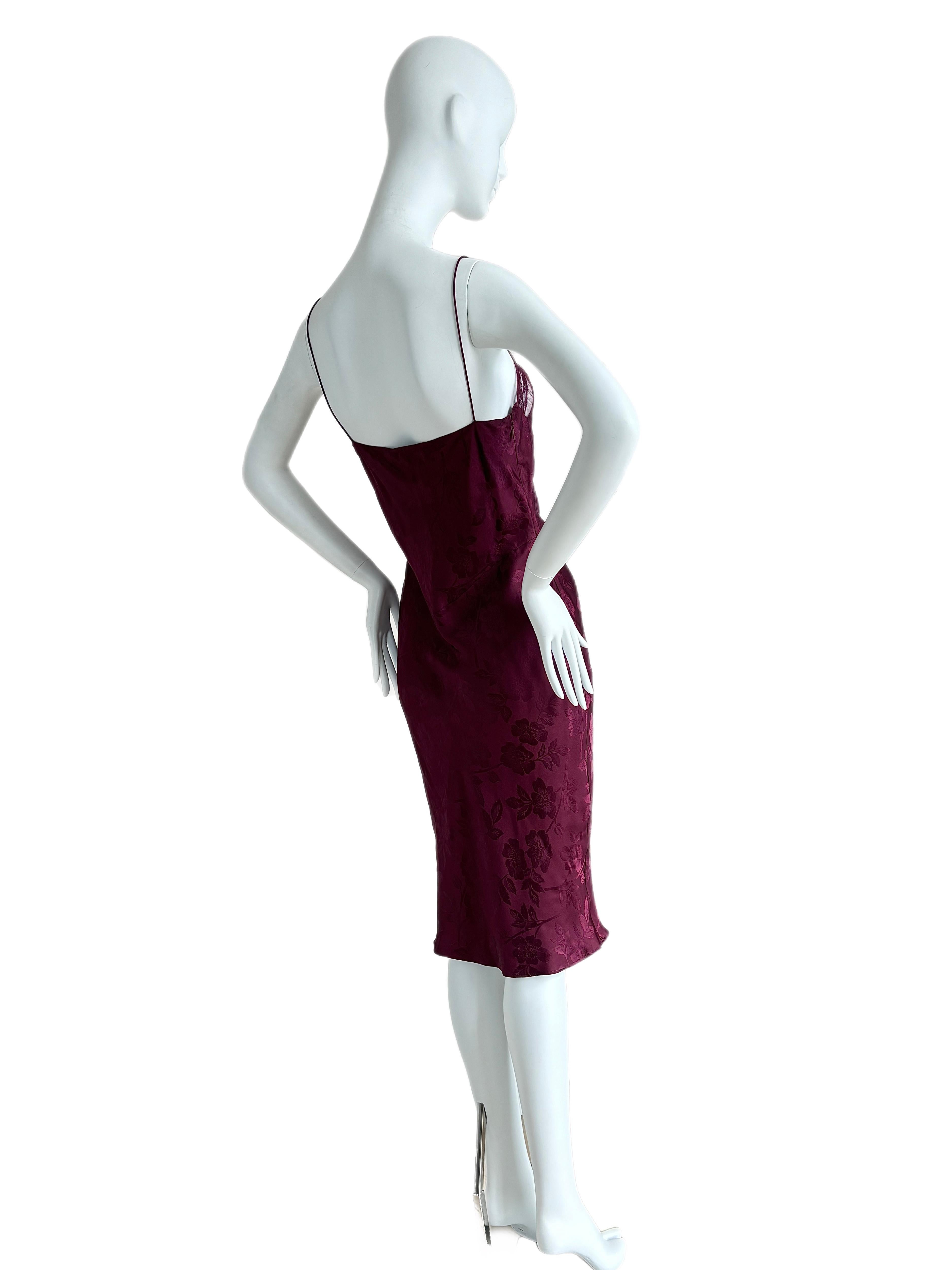 DIOR by JOHN GALLIANO 2005 Vintage Silk Slip Dress w. Snood For Sale 1