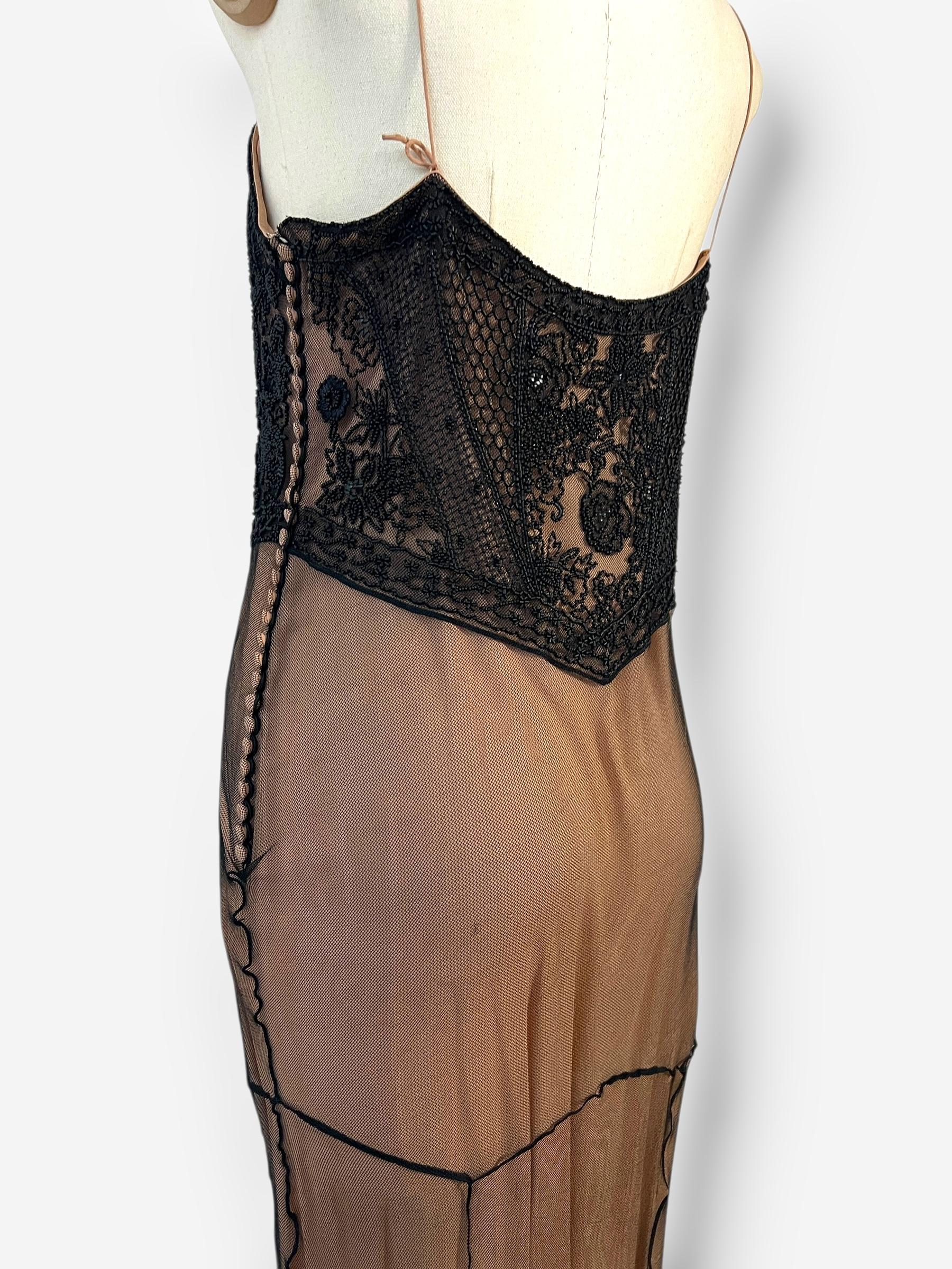 Robe en dentelle perlée Dior by John Galliano 2006 en vente 12