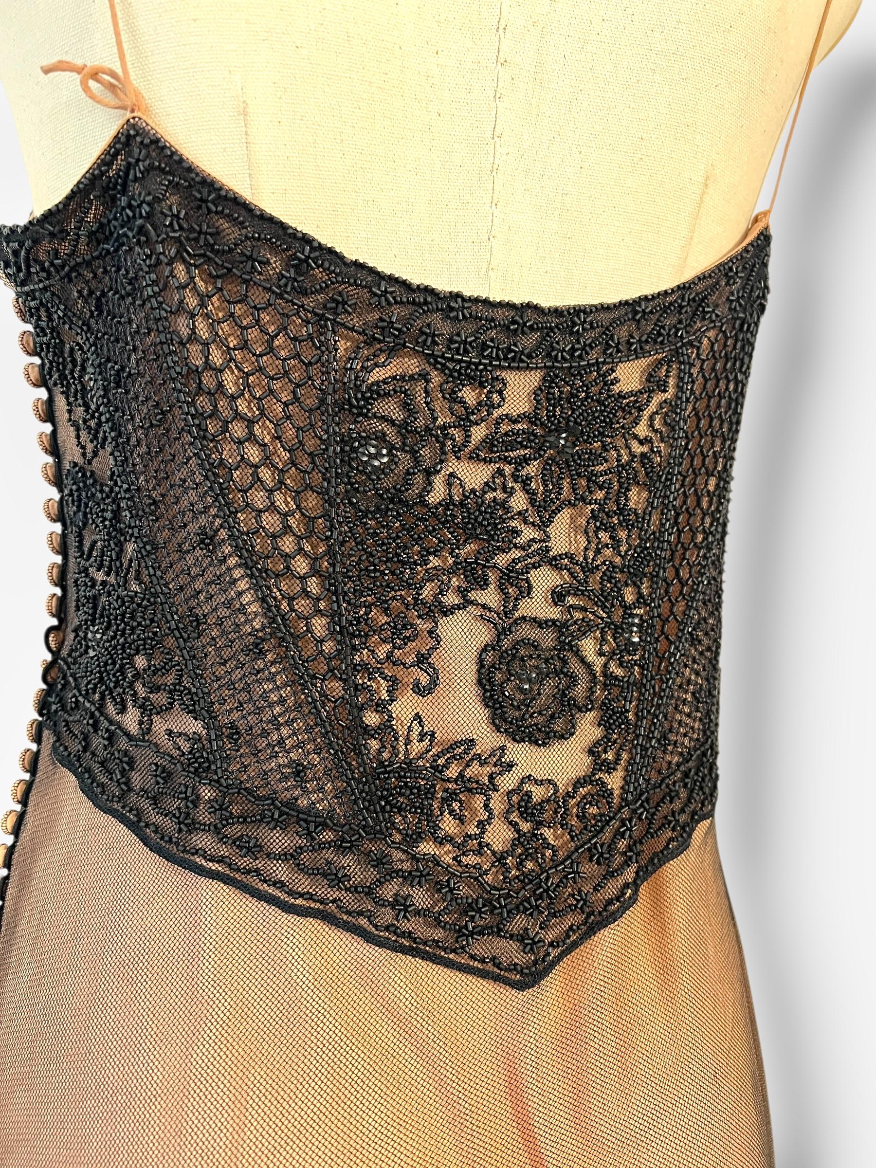 Robe en dentelle perlée Dior by John Galliano 2006 en vente 3