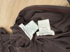 DIOR by JOHN GALLIANO 2006 Vintage Chocolate Brown Rock Set