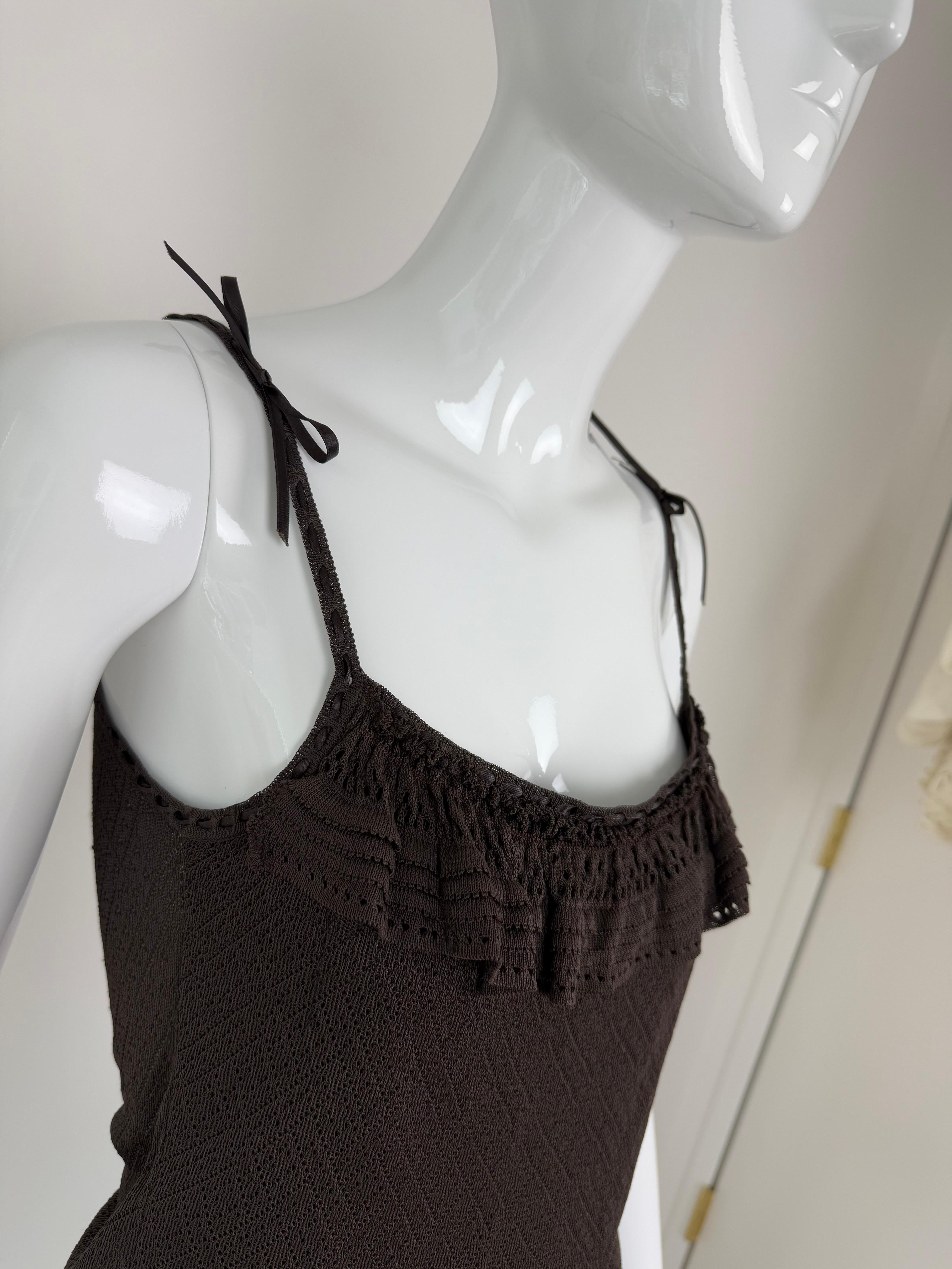 DIOR by JOHN GALLIANO 2006 Vintage Chocolate Brown Skirt Set 4