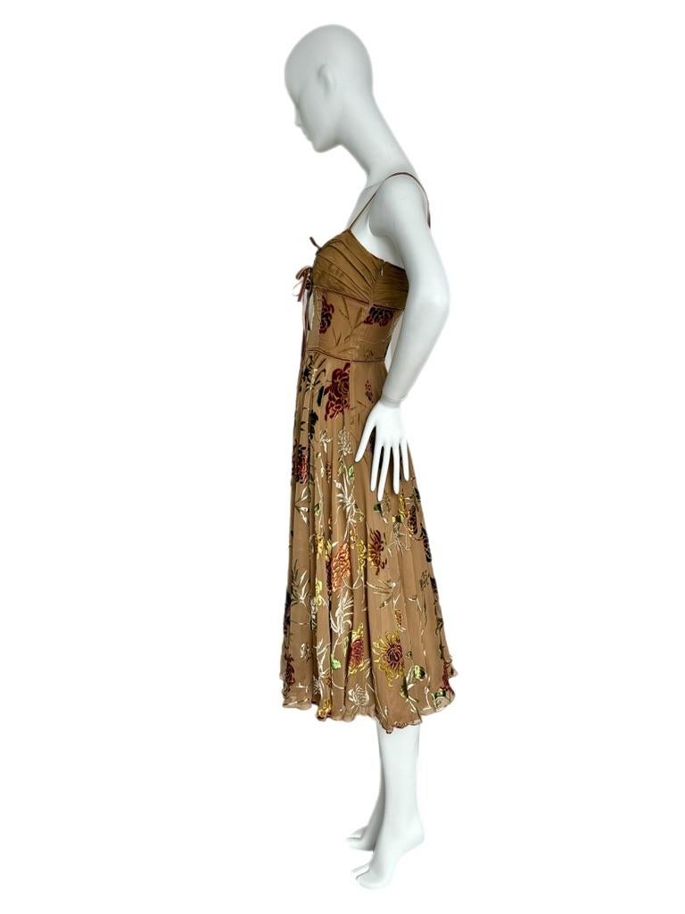 DIOR by JOHN GALLIANO 2006 Vintage Floral Babydoll Dress In New Condition In Leonardo, NJ