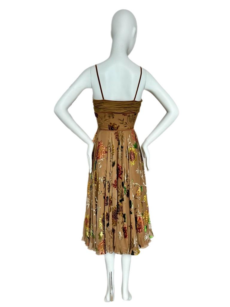 Women's DIOR by JOHN GALLIANO 2006 Vintage Floral Babydoll Dress