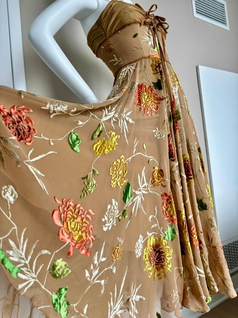 DIOR by JOHN GALLIANO 2006 Vintage Floral Babydoll Dress 3