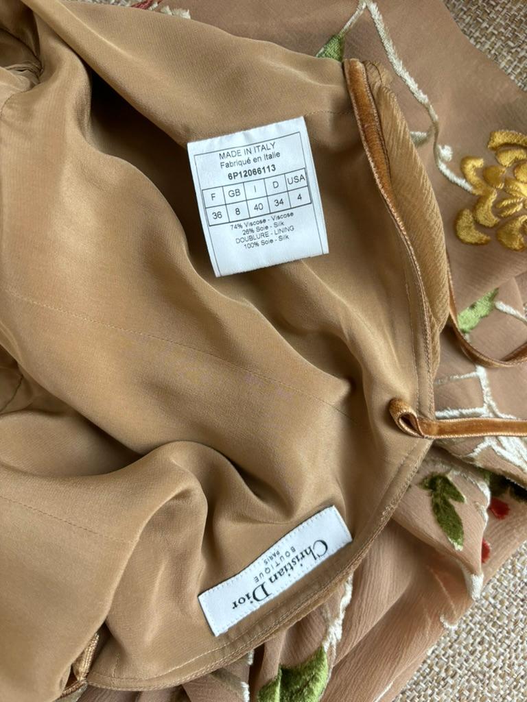 DIOR by JOHN GALLIANO 2006 Vintage Floral Babydoll Dress 4