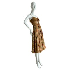 DIOR by JOHN GALLIANO 2006 Vintage Floral Babydoll Dress