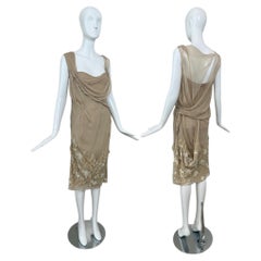 DIOR by JOHN GALLIANO 2006 Vintage Silk Embellished Knee Length Dress