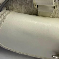Dior by John Galliano 2025 White Leather Canvas Mini Detective Handbag