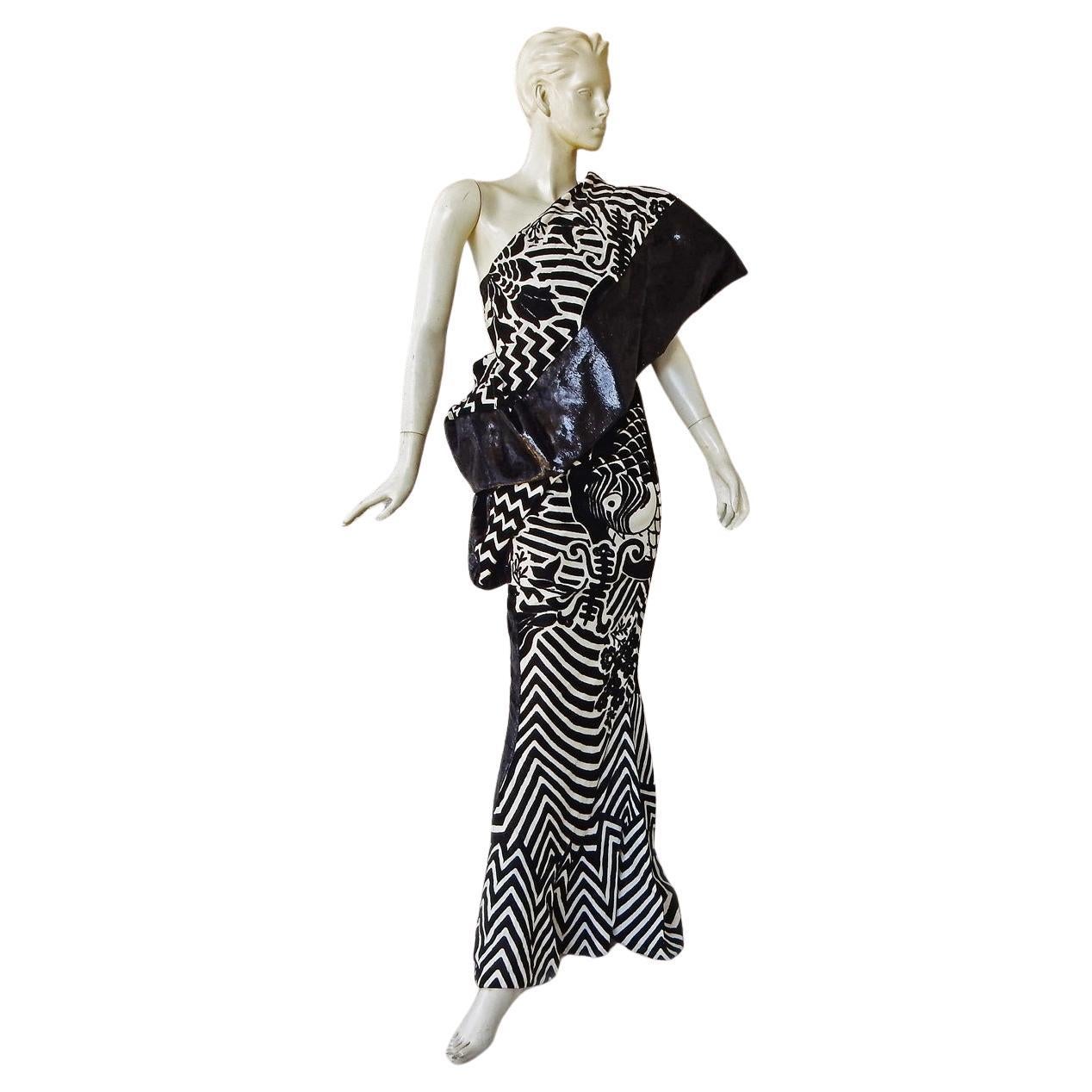 Dior par John Galliano Robe de défilé Kabuki asiatique « Elvira » collectionneurs, musées en vente