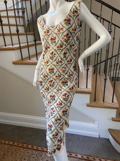 Dior by John Galliano Autumn 1997 Needlepoint Sampler Dress