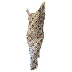 Dior by John Galliano Autumn 1997 Needlepoint Sampler Dress