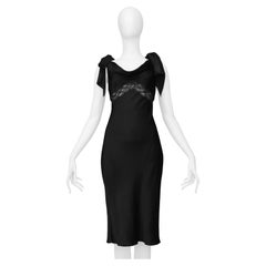 Dior By John Galliano Black Cocktail Dress With Bows
