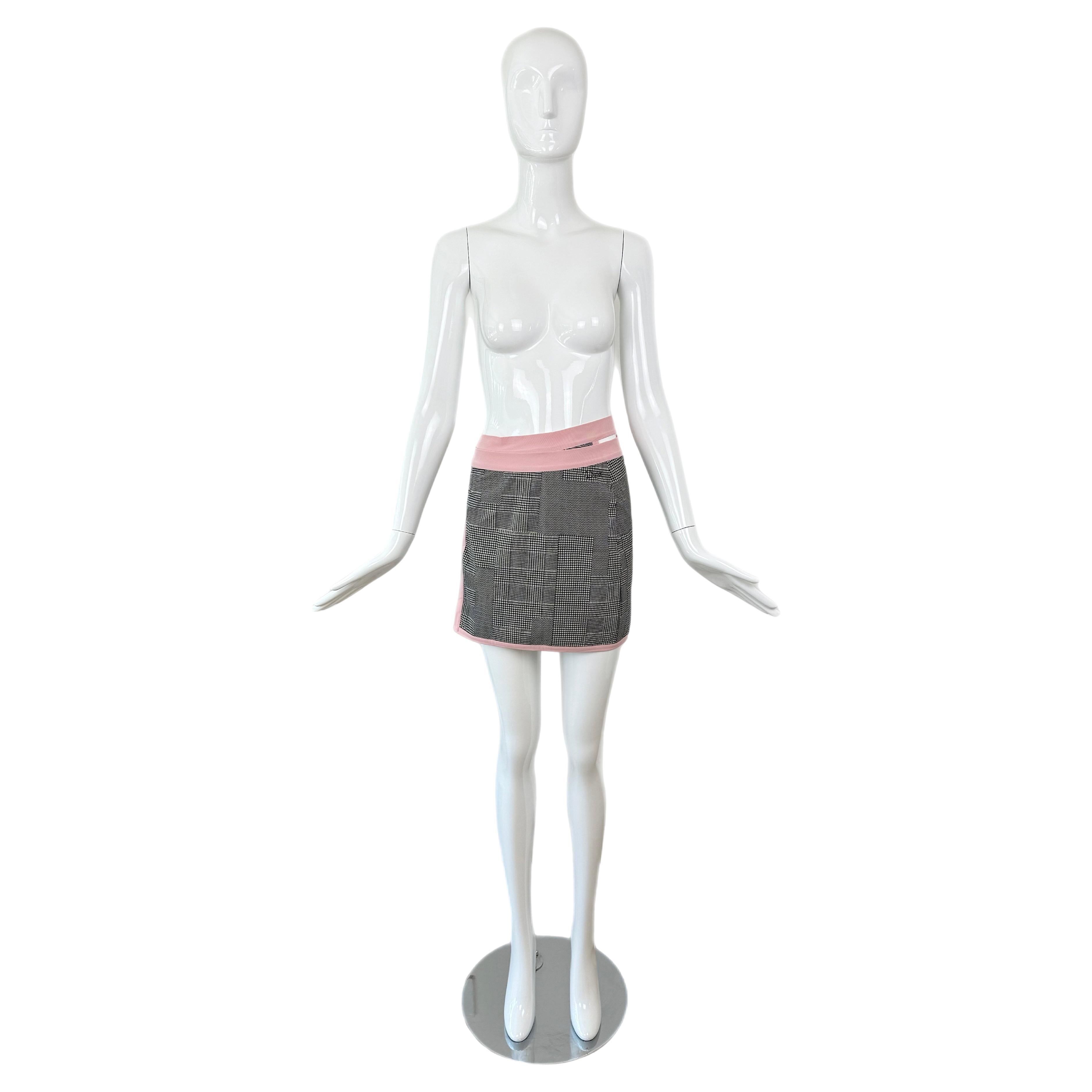 DIOR by JOHN GALLIANO c.'02 Vintage Houndstooth Gingham Cover-Up im Angebot