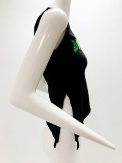 Dior by John Galliano "Dior Drama" Black Cotton T-Shirt