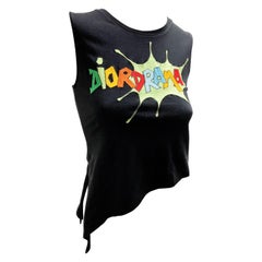 Camiseta Dior by John Galliano "Dior Drama" de algodón negro