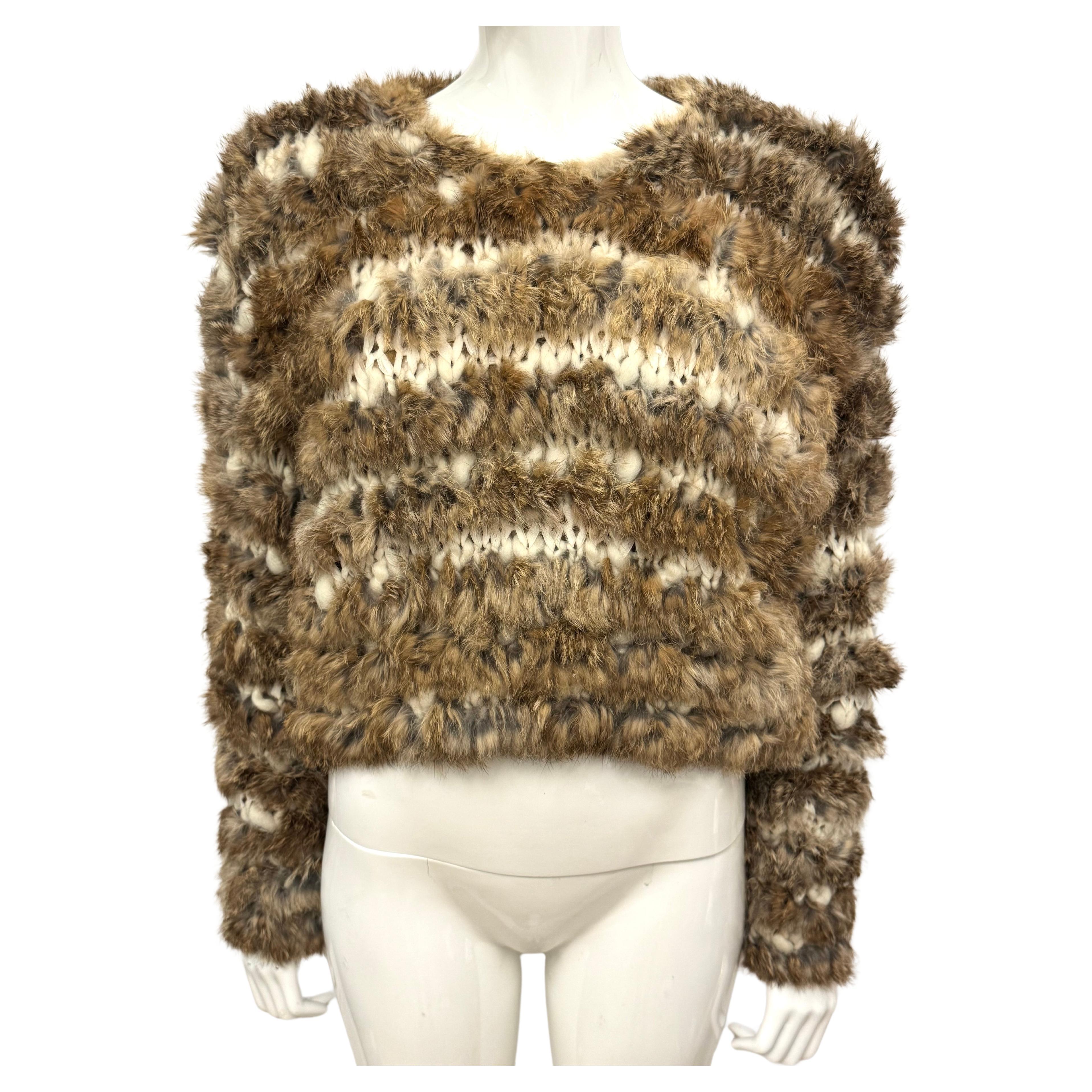 Dior by John Galliano F/W 2000 rare runway knit rabbit sweater