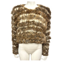 Dior by John Galliano F/W 2000 rare runway knit rabbit sweater