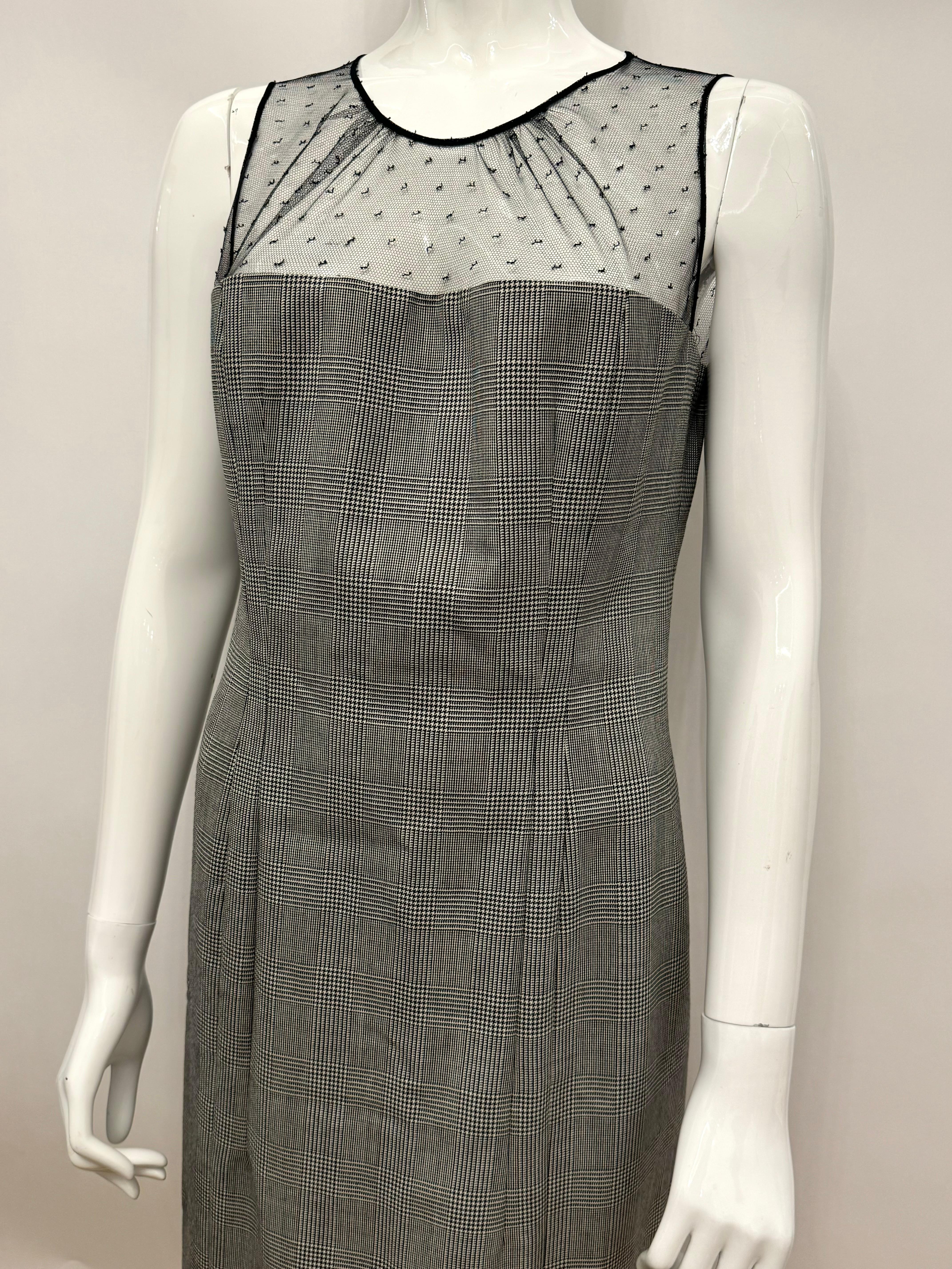 Dior by John Galliano F/W 2002 Prinz von Wales und Spitzenkleid im Angebot 5