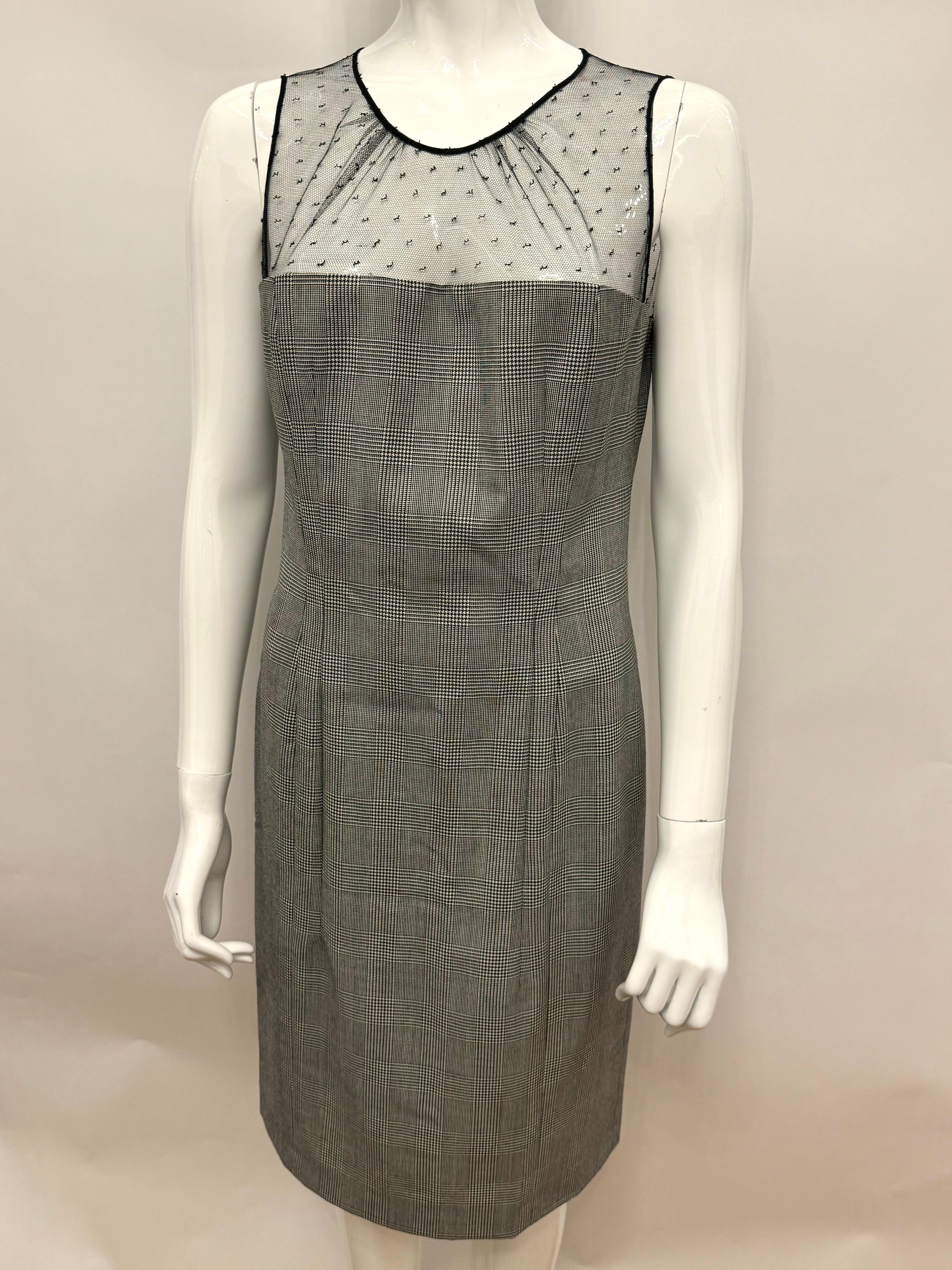 Dior by John Galliano F/W 2002 Prinz von Wales und Spitzenkleid im Angebot 6