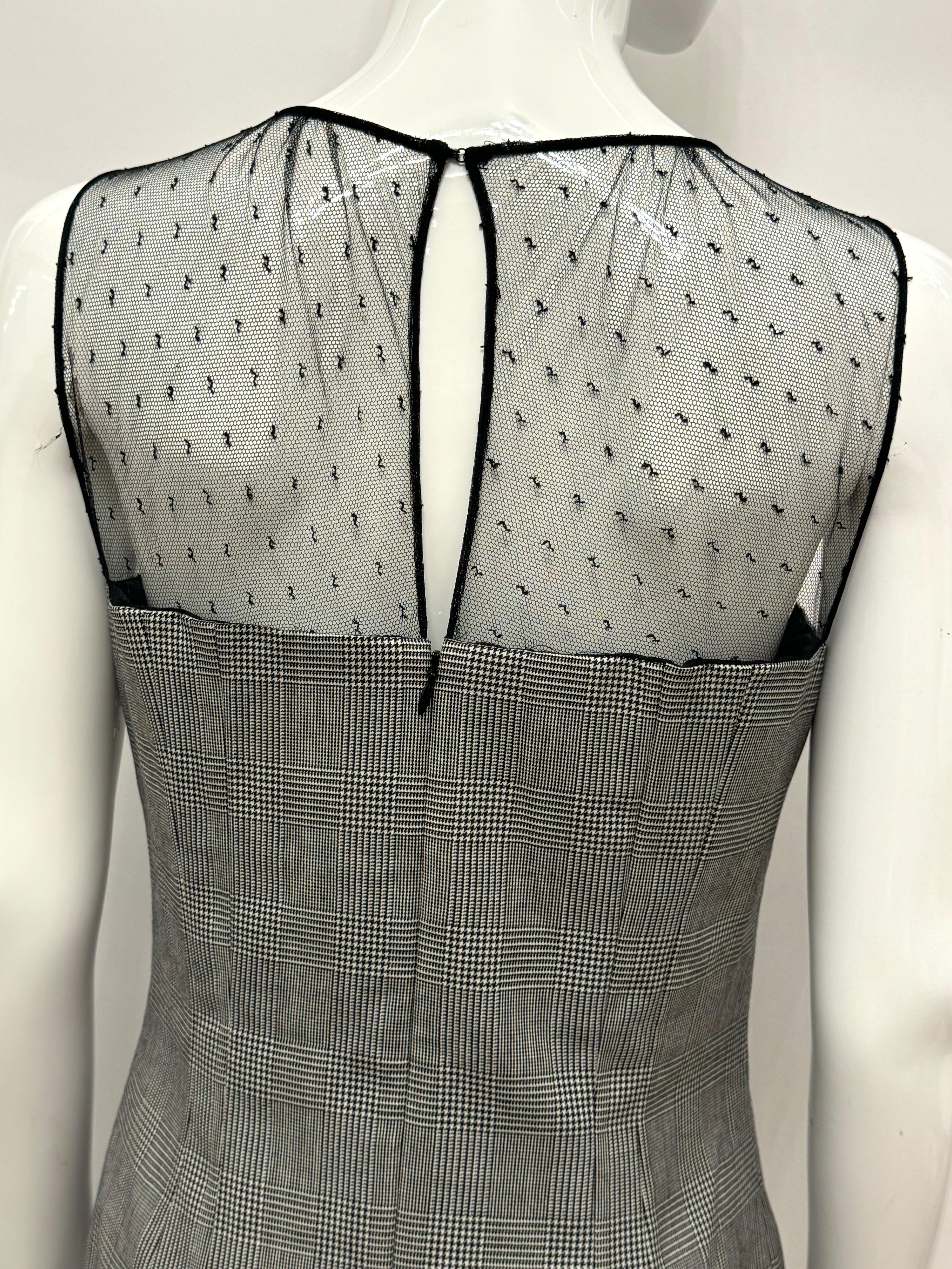 Dior by John Galliano F/W 2002 Prinz von Wales und Spitzenkleid im Angebot 2