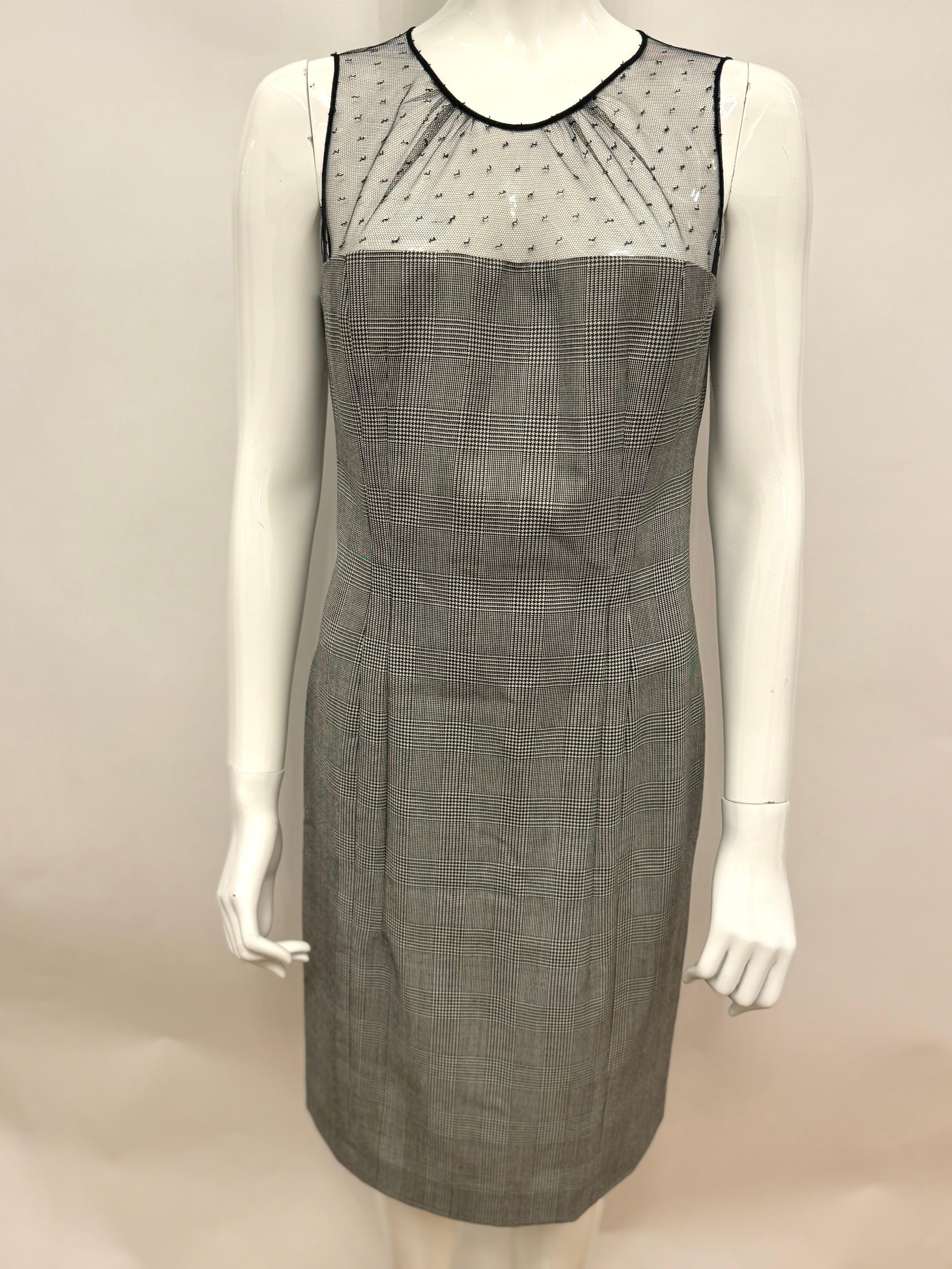 Dior by John Galliano F/W 2002 Prinz von Wales und Spitzenkleid im Angebot 3