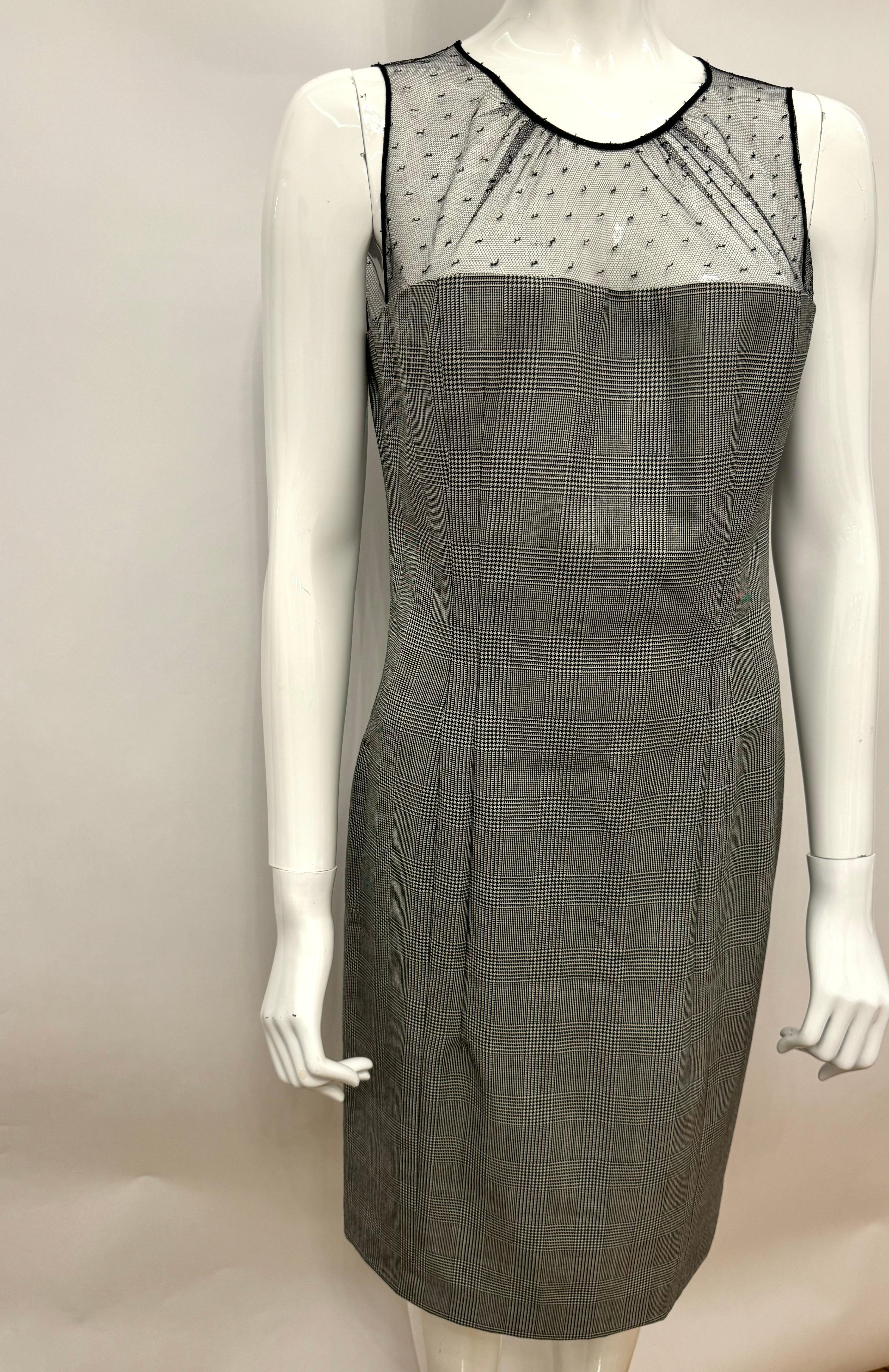 Dior by John Galliano F/W 2002 Prinz von Wales und Spitzenkleid im Angebot 4
