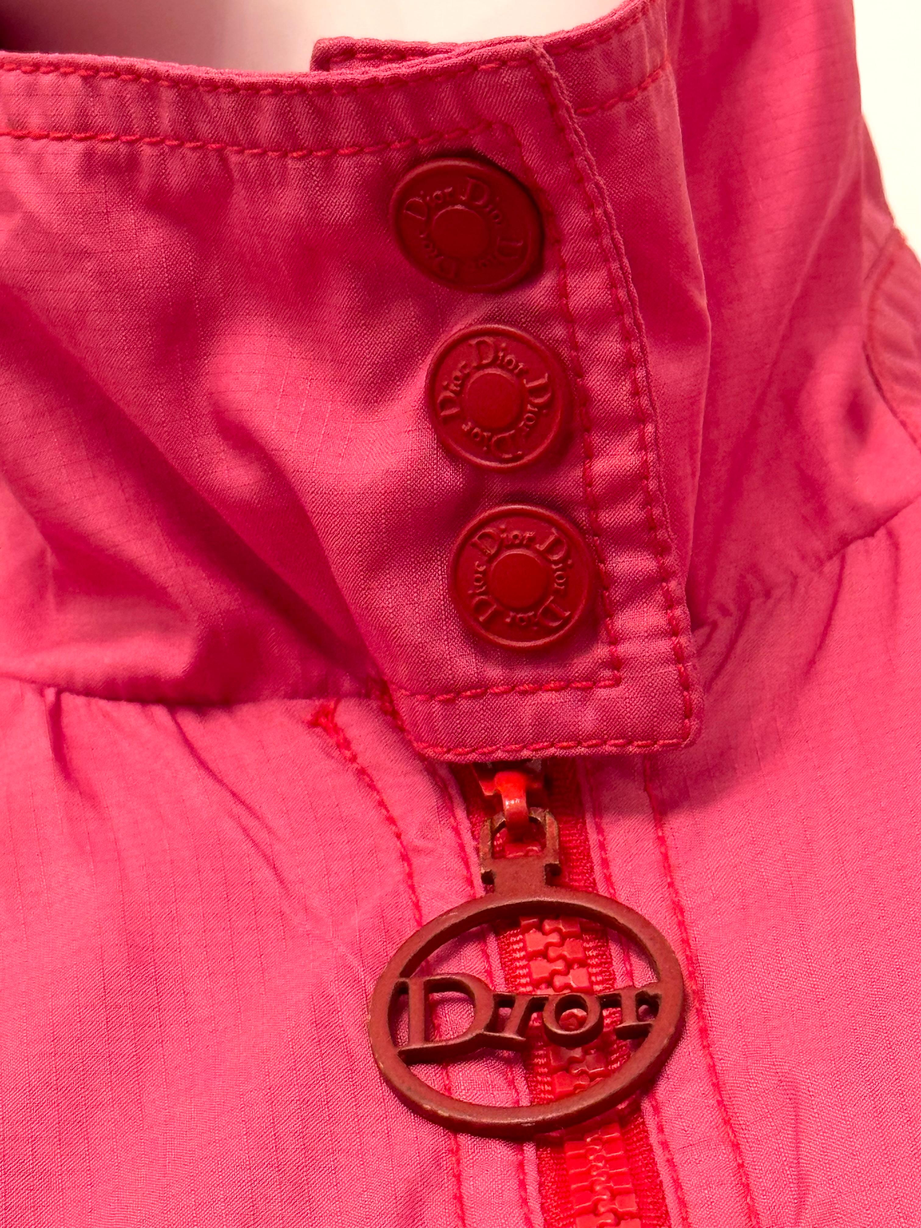 Dior by John Galliano F/W 2004 gilet rose, rouge et jaune en vente 9