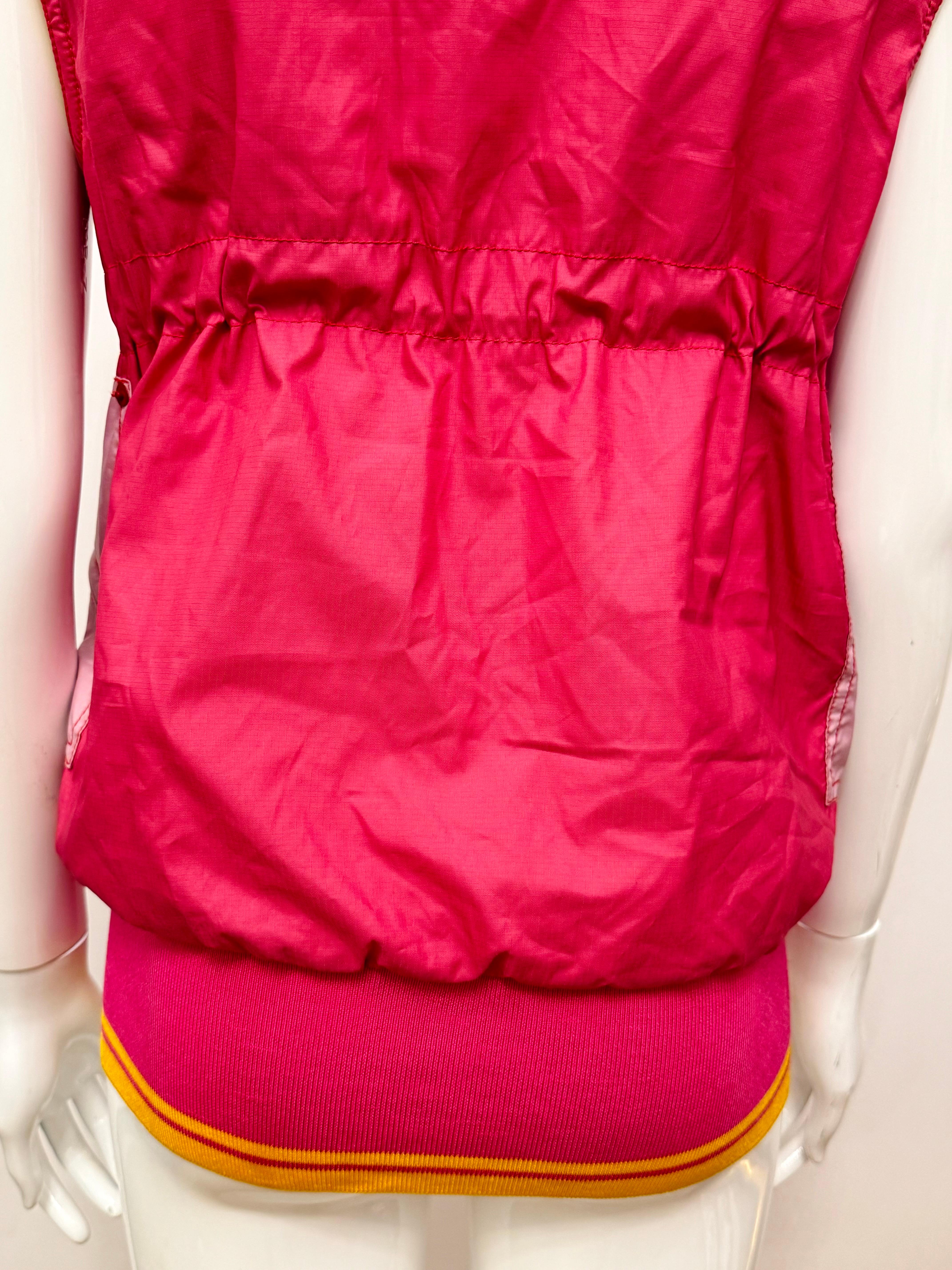 Dior by John Galliano F/W 2004 gilet rose, rouge et jaune en vente 13