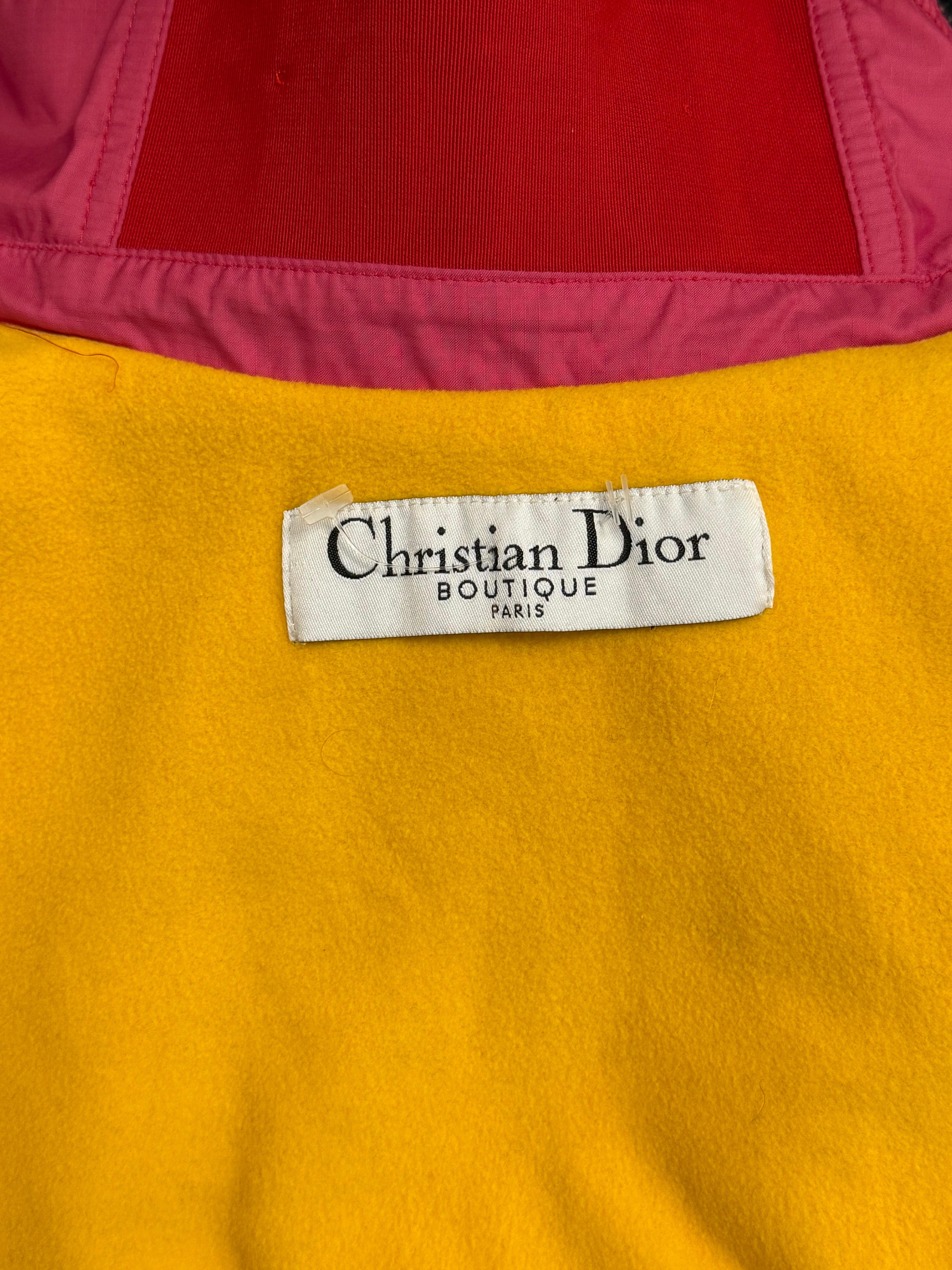Dior by John Galliano F/W 2004 gilet rose, rouge et jaune en vente 1