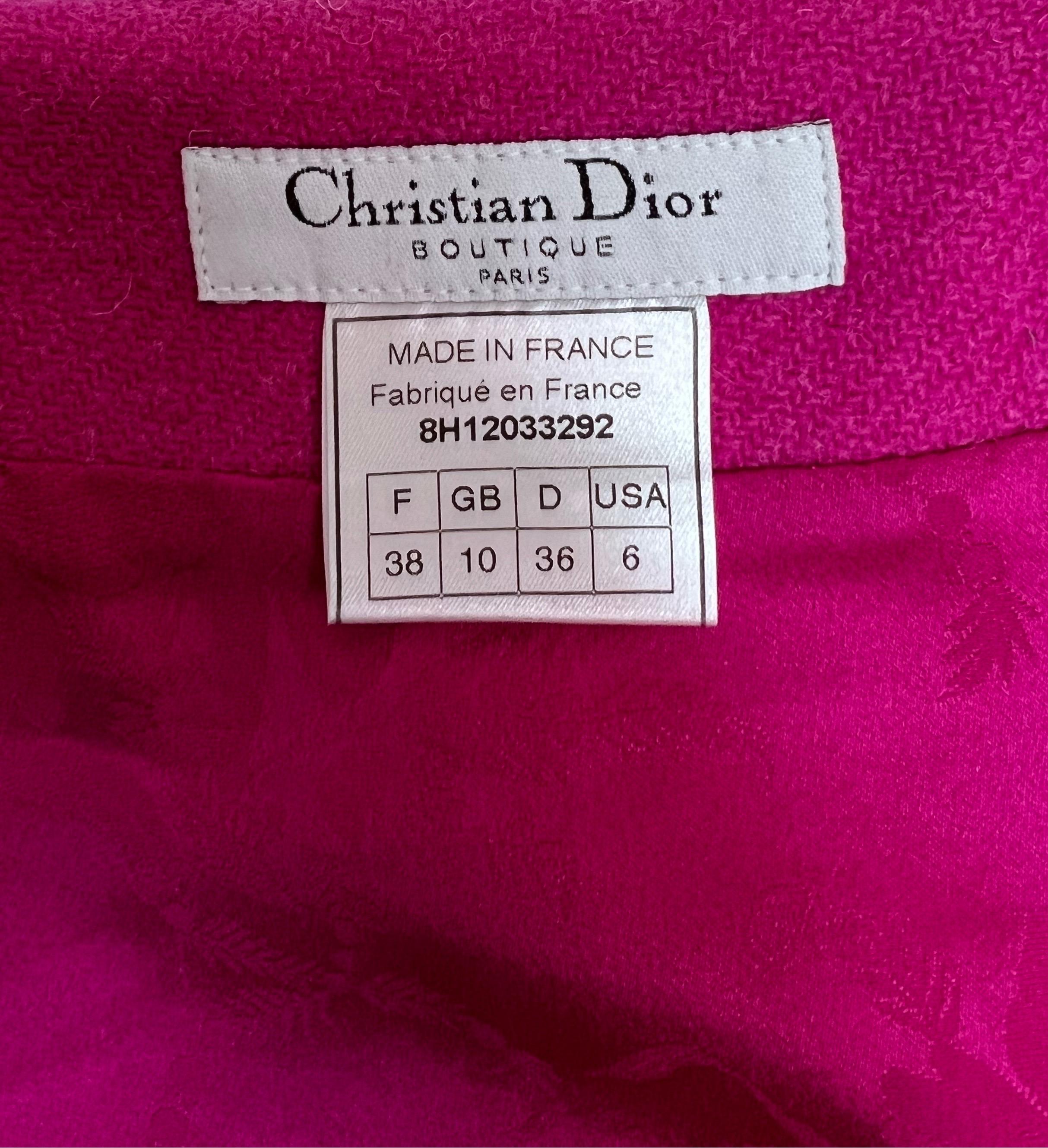 Dior by John Galliano - Costume de bar en tweed, automne 1998 en vente 5
