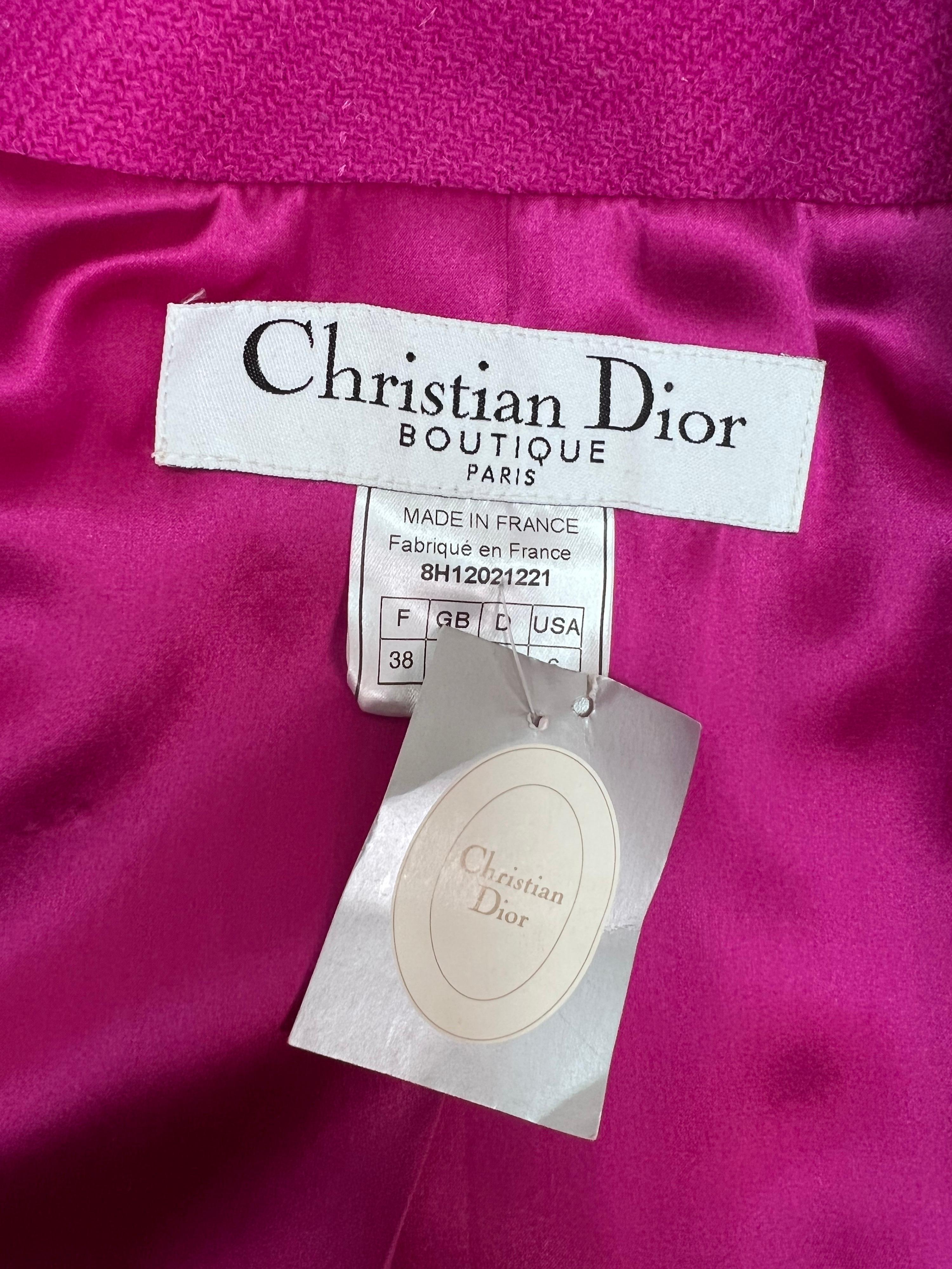 Dior by John Galliano - Costume de bar en tweed, automne 1998 en vente 4