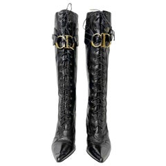 Botas con logotipo Dior by John Galliano Otoño 2000