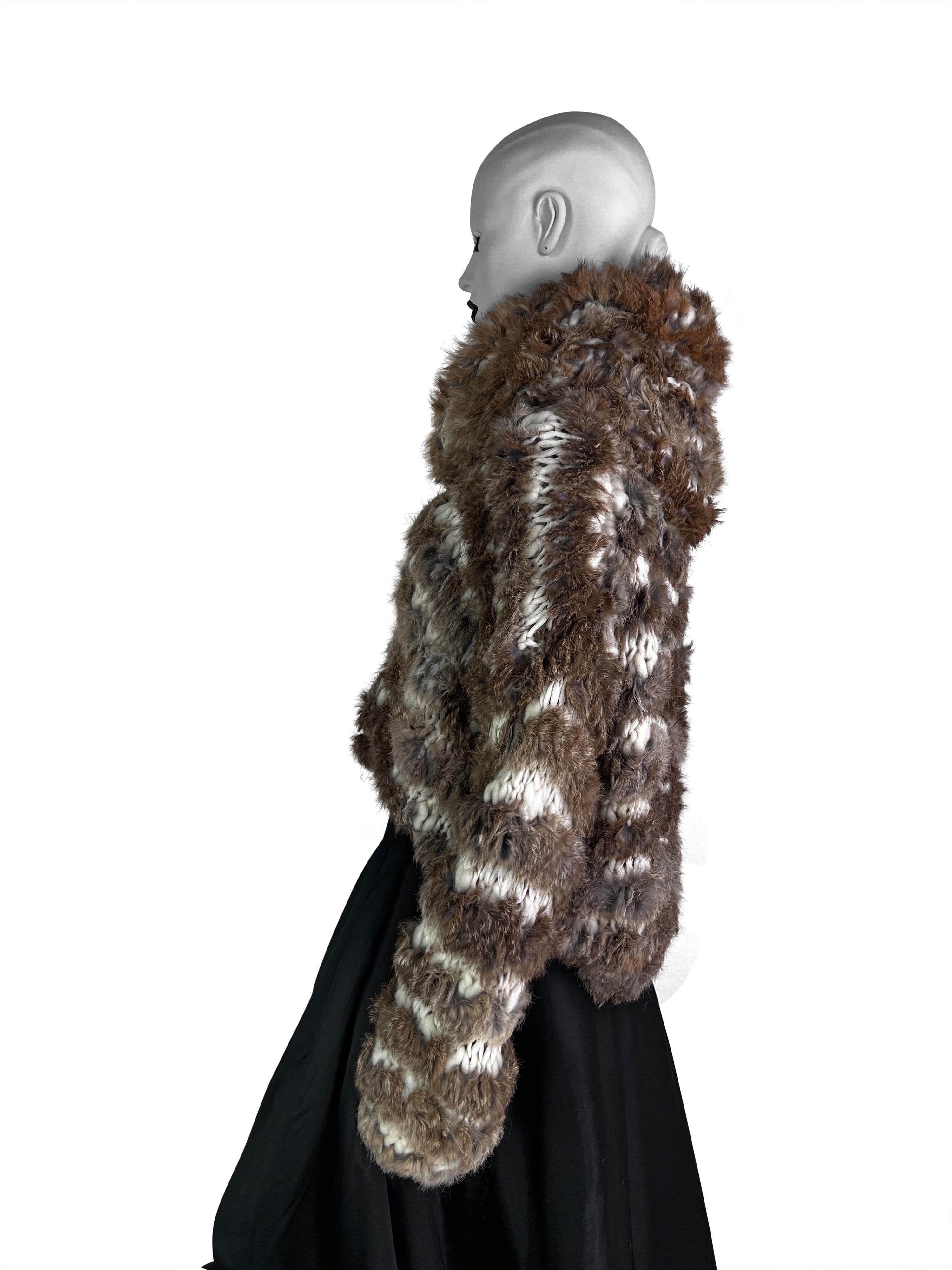 Dior by John Galliano Fall 2000 Rabbit Knit Sweater 1