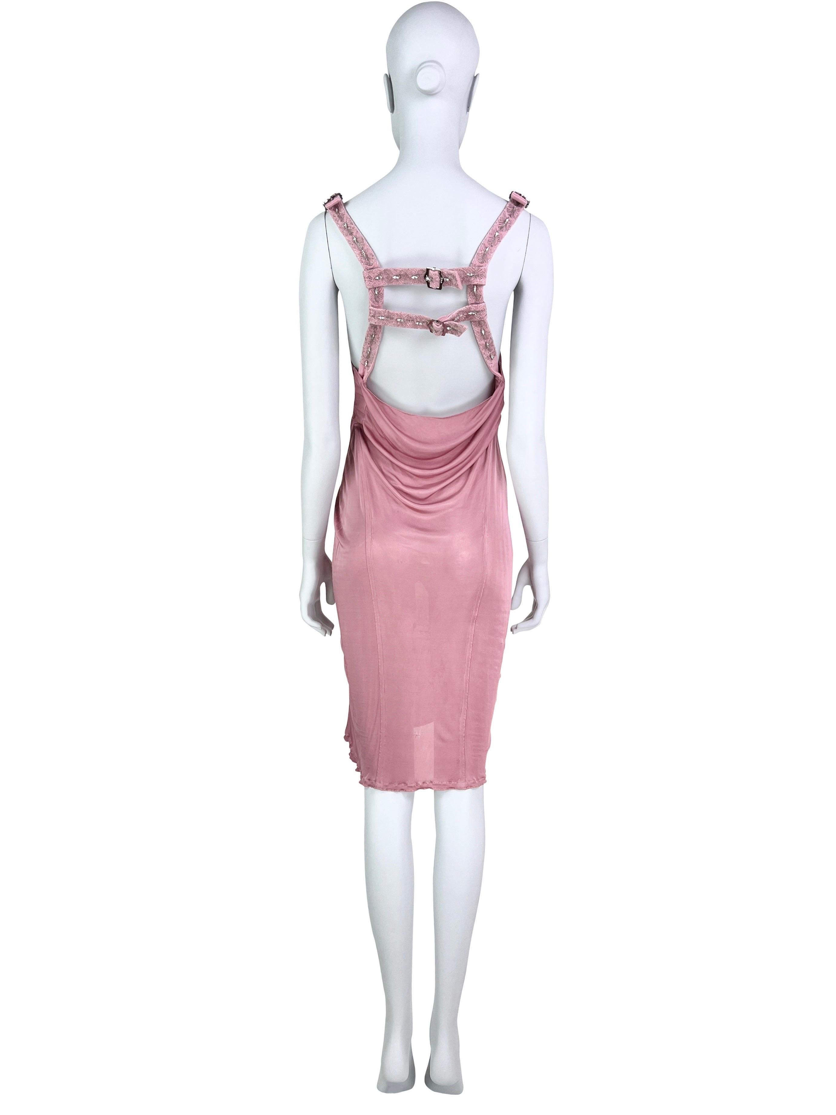 Dior by John Galliano Fall 2003 Embellished Silk Dress For Sale 3